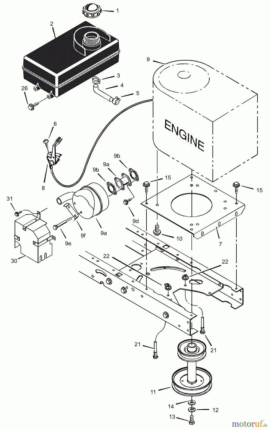  Murray Rasen- und Gartentraktoren 465305x92B - B&S/Murray 46