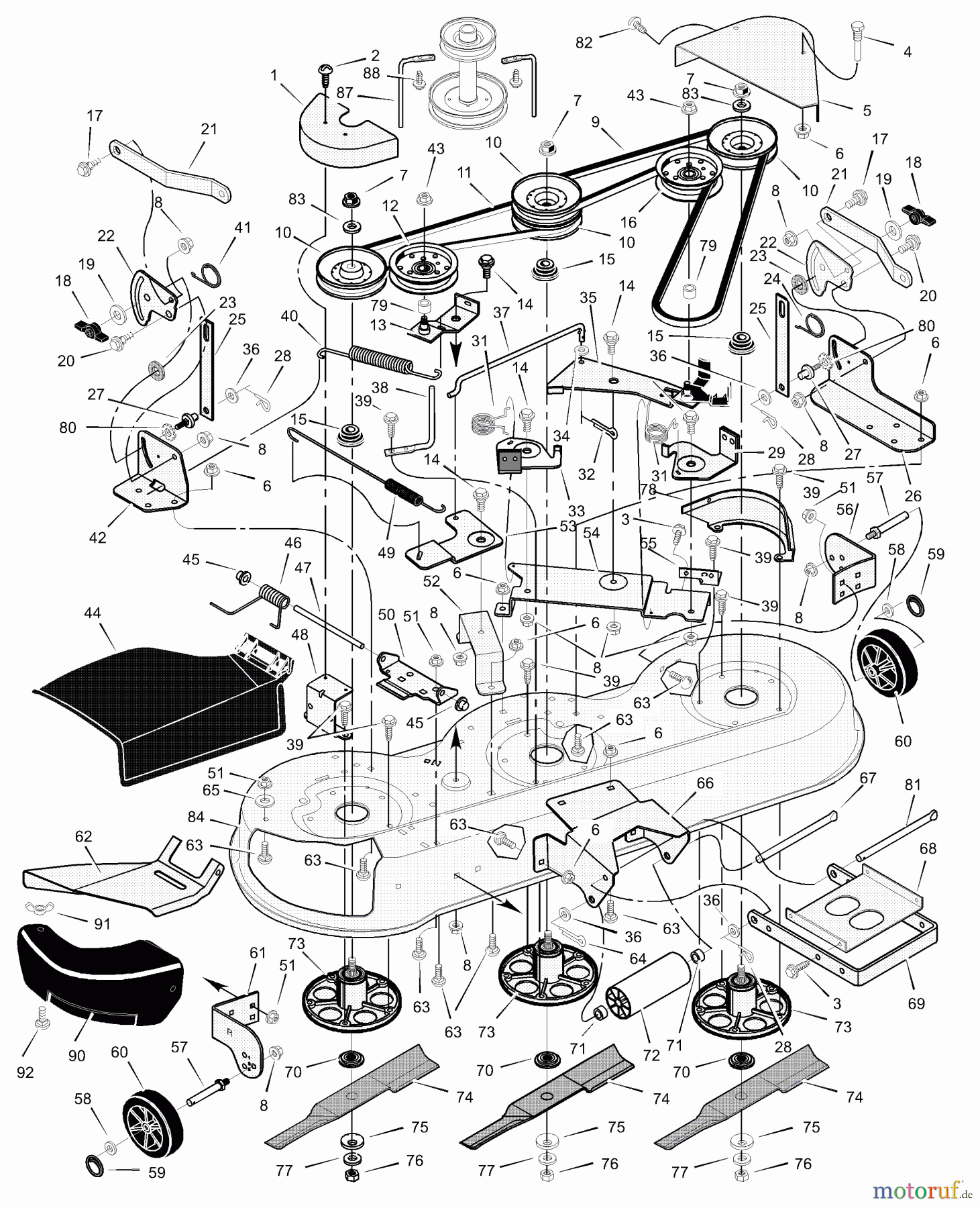  Murray Rasen- und Gartentraktoren 465603x92A - B&S/Murray 46