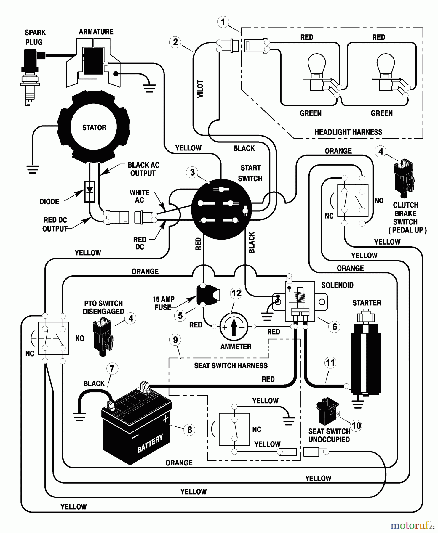  Murray Rasen- und Gartentraktoren 52100x92A - B&S/Murray 52