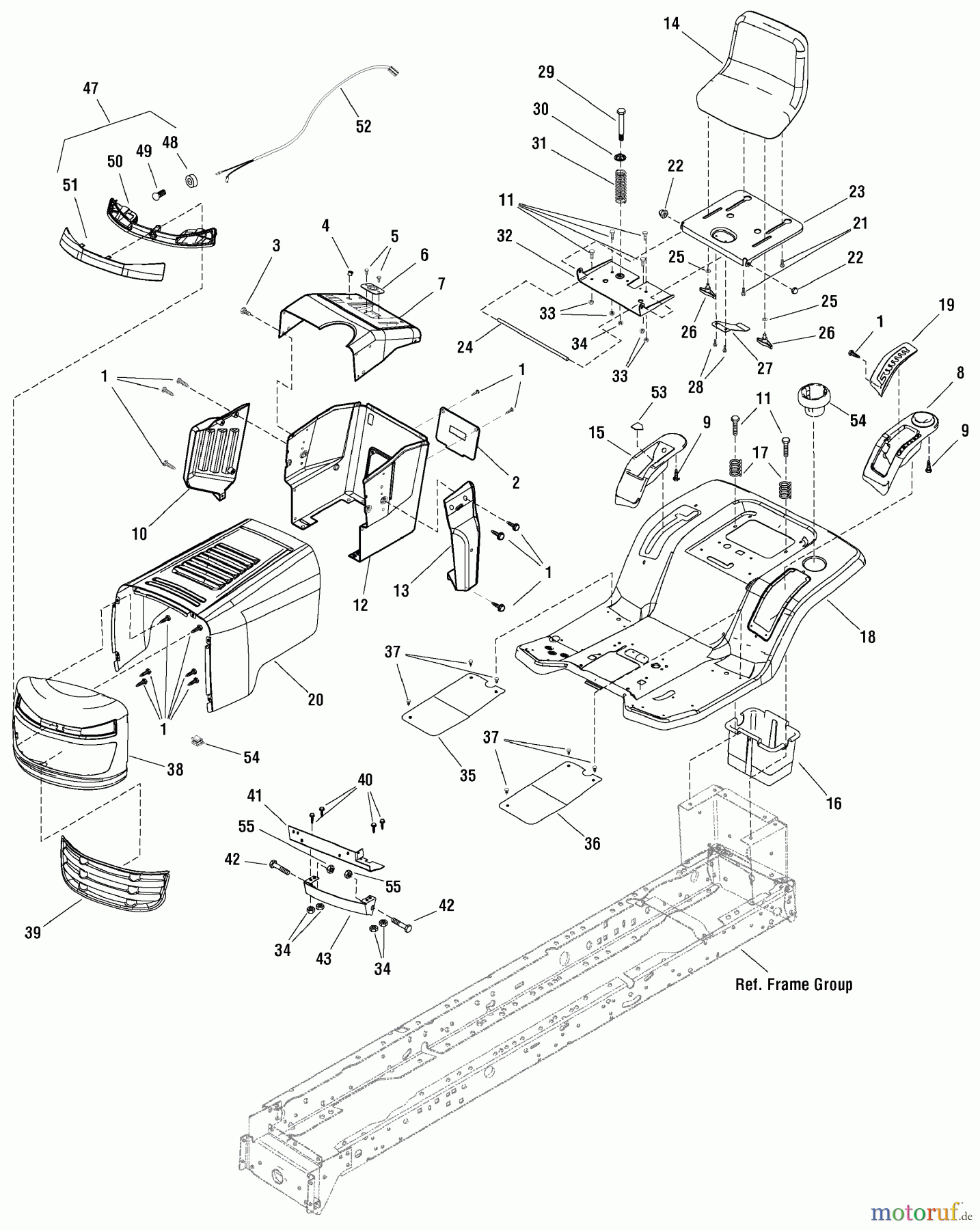  Murray Rasen- und Gartentraktoren ELT155420 (7800307E ) - Murray 42