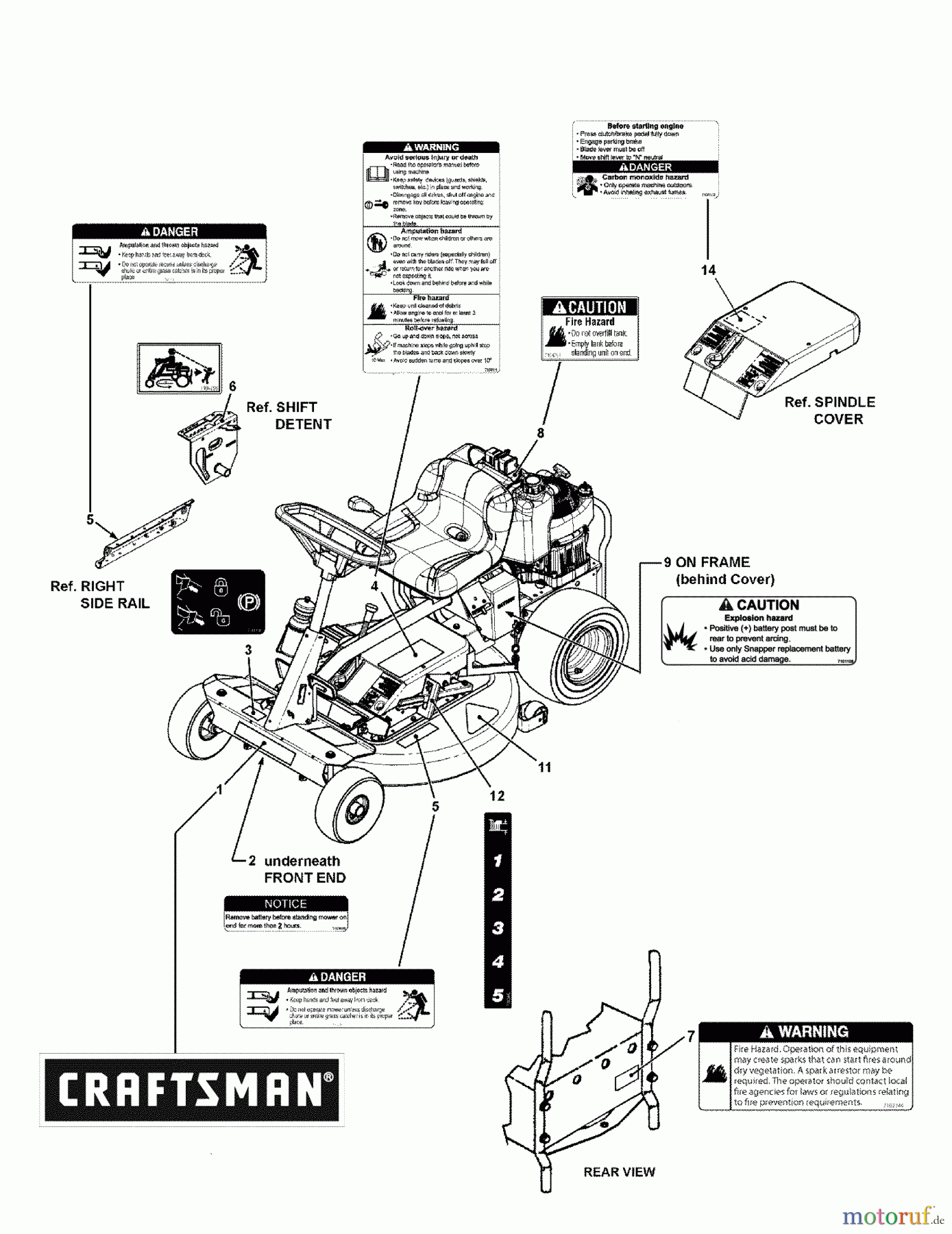  Murray Reitermäher 107.280341 (7800669A) - Craftsman 28