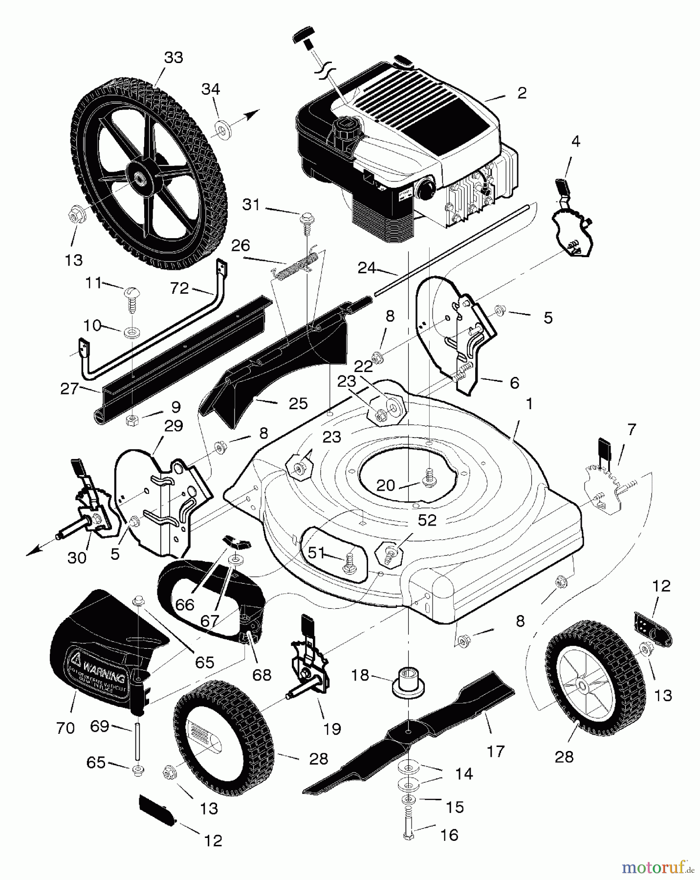  Murray Rasenmäher 20558A - Murray 20