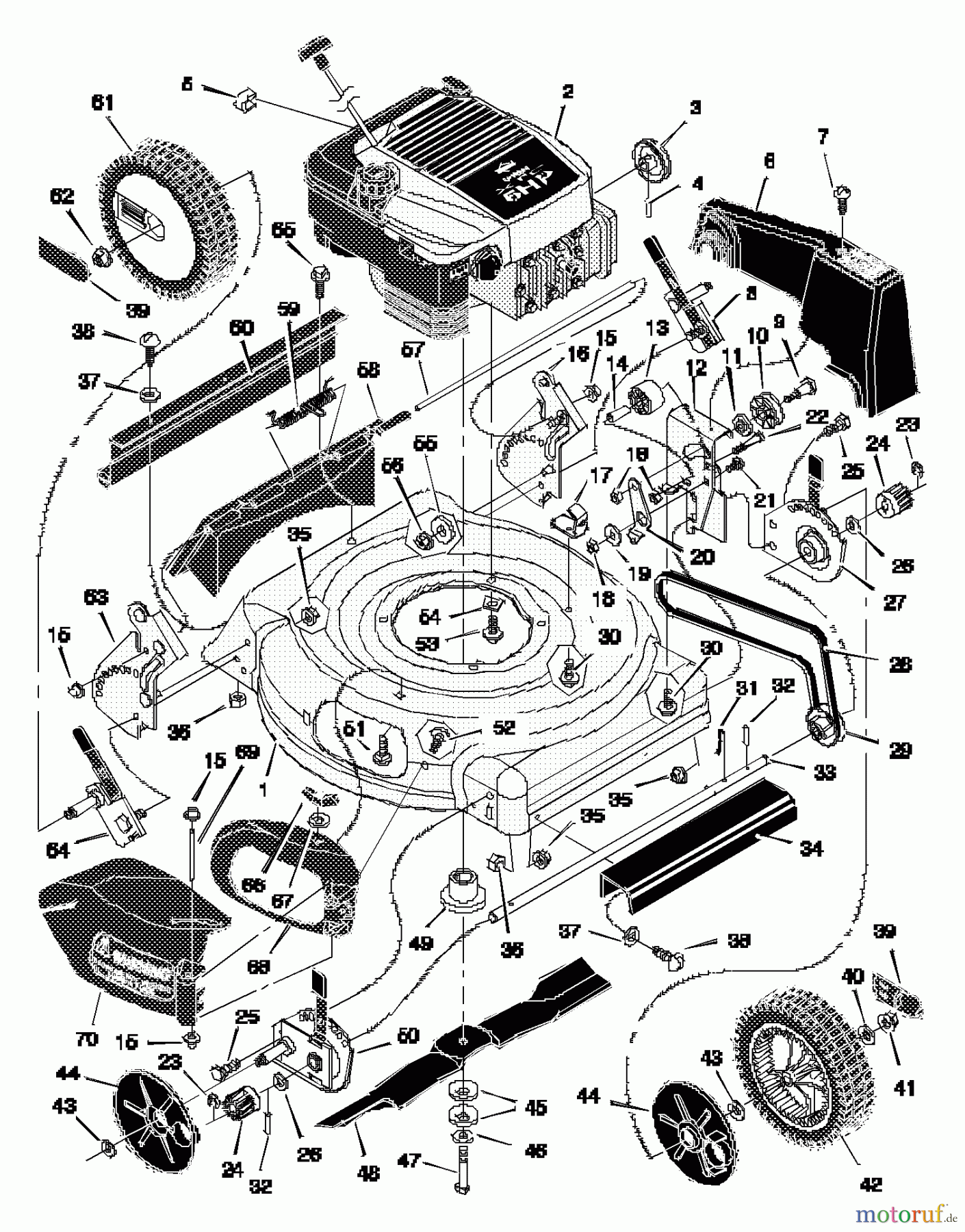  Murray Rasenmäher 20705x6A - Murray Ultra 20