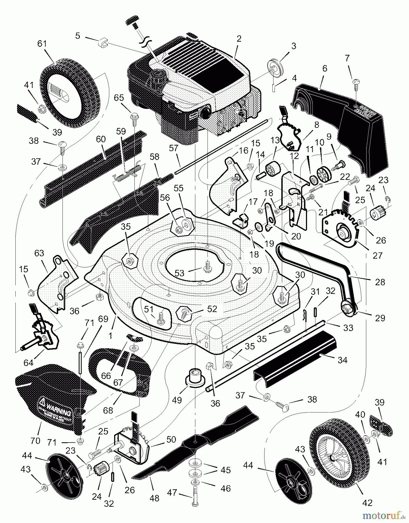  Murray Rasenmäher 20706x6B - Murray Ultra 20