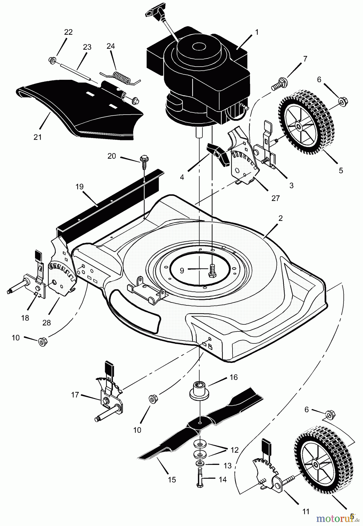  Murray Rasenmäher 22107D - Murray 22