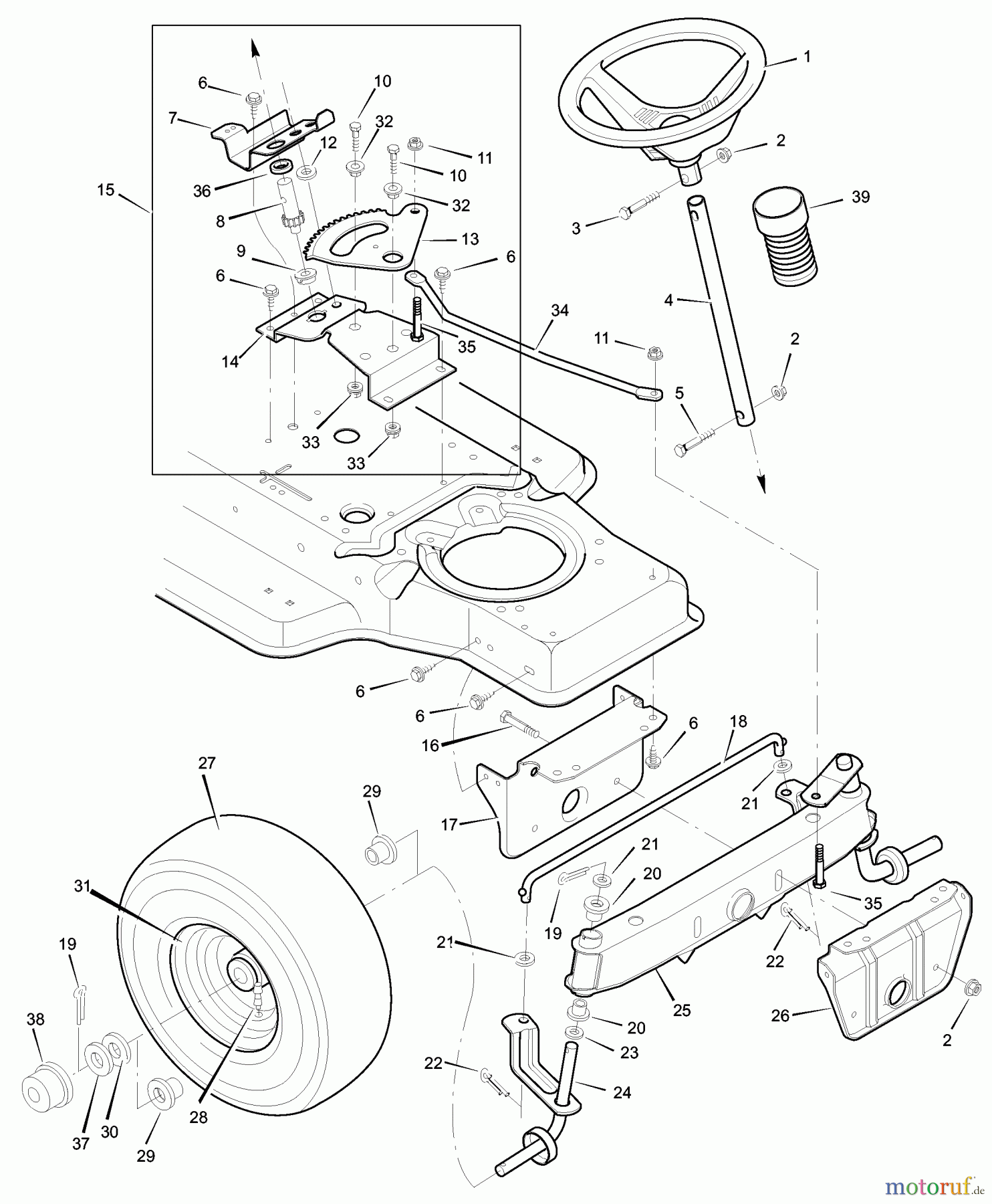  Murray Rasen- und Gartentraktoren 387000x00A - Murray 38