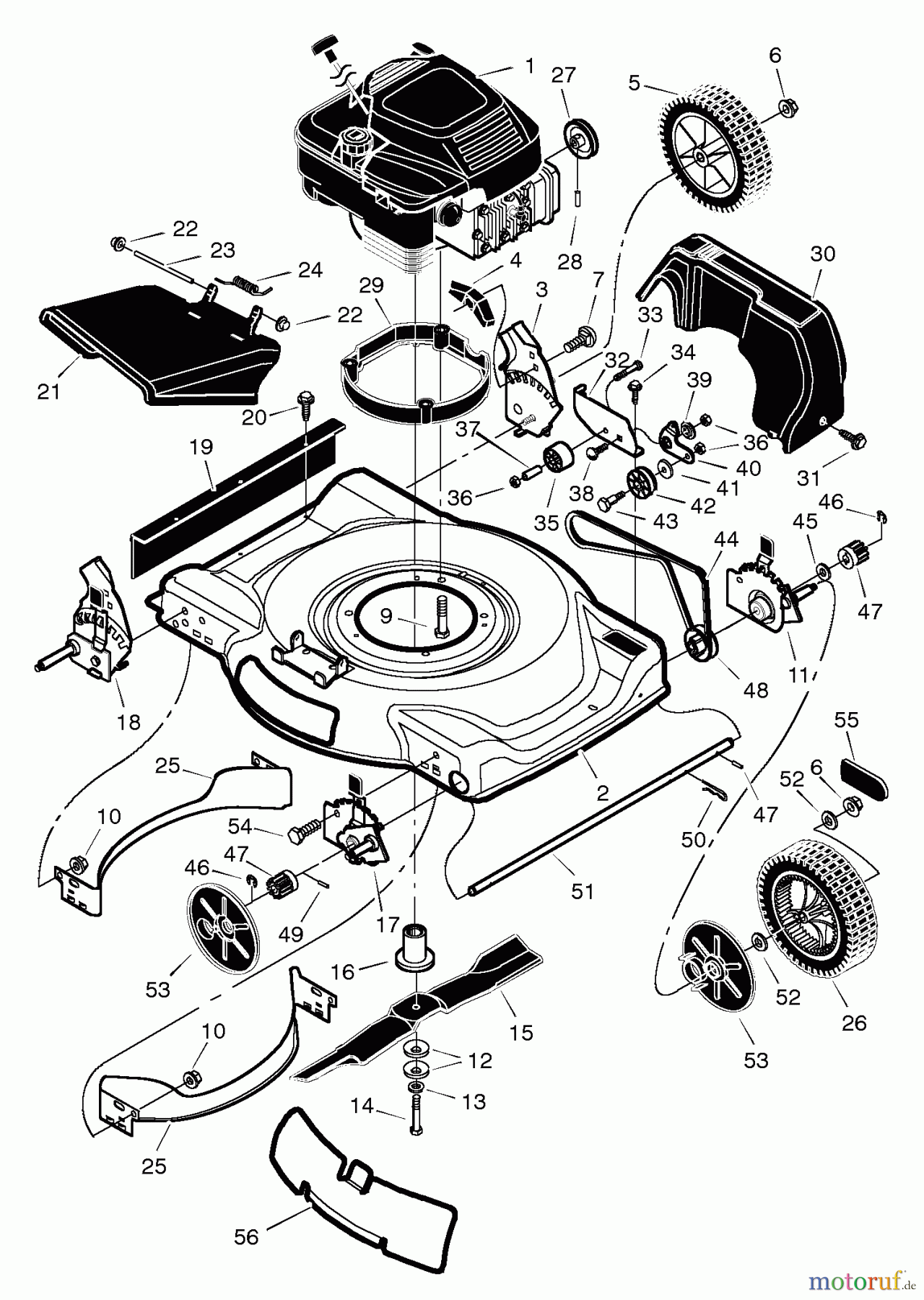  Murray Rasenmäher 22607x6A - Murray Ultra 22