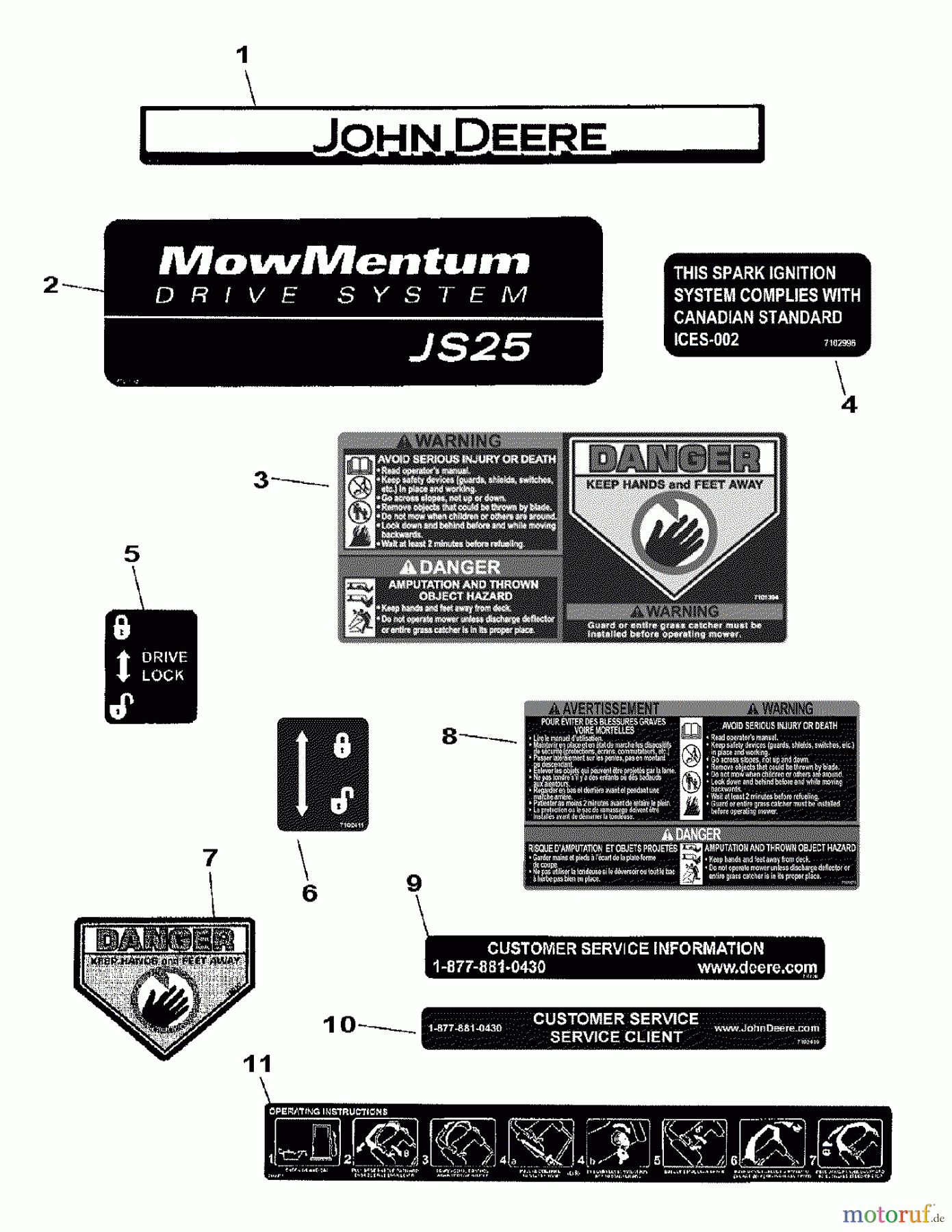  Murray Rasenmäher JS25 (7800196) - John Deere 21