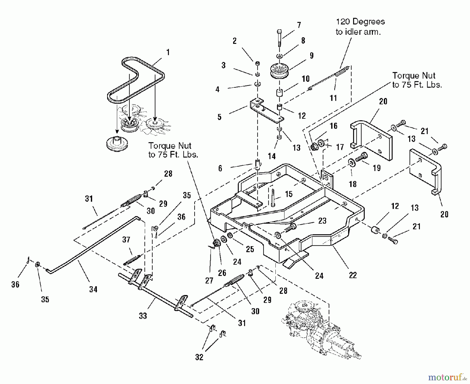  Murray Nullwendekreismäher, Zero-Turn 107.277700 (2277700) - Craftsman ZT 7000, 18HP Hydro w/50