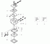 Poulan / Weed Eater 2050LE (Type 1) - Poulan Pioneer Chainsaw Spareparts Carburetor