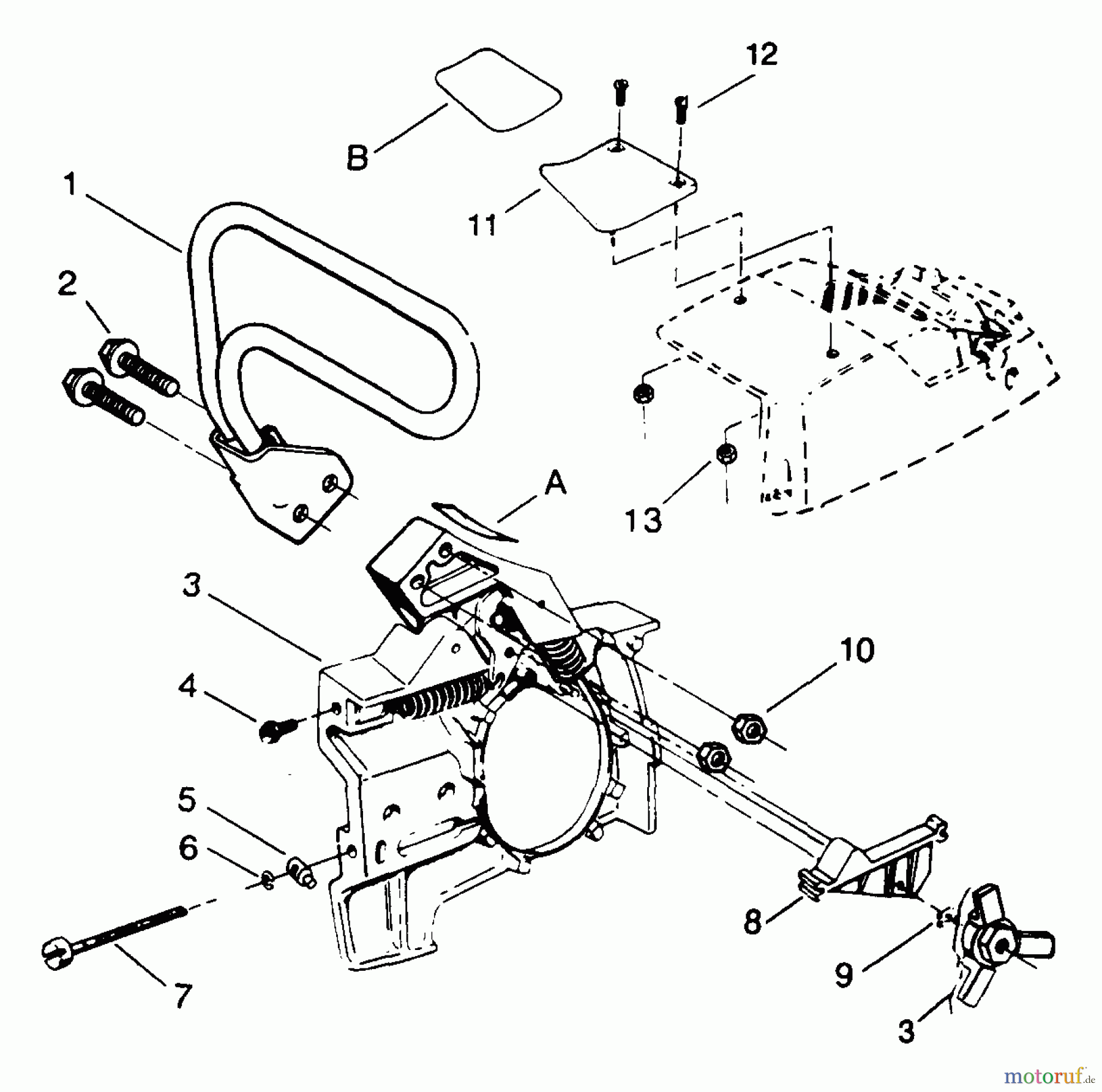  Poulan / Weed Eater Motorsägen 3700 - Poulan Chainsaw Chain Brake Assembly