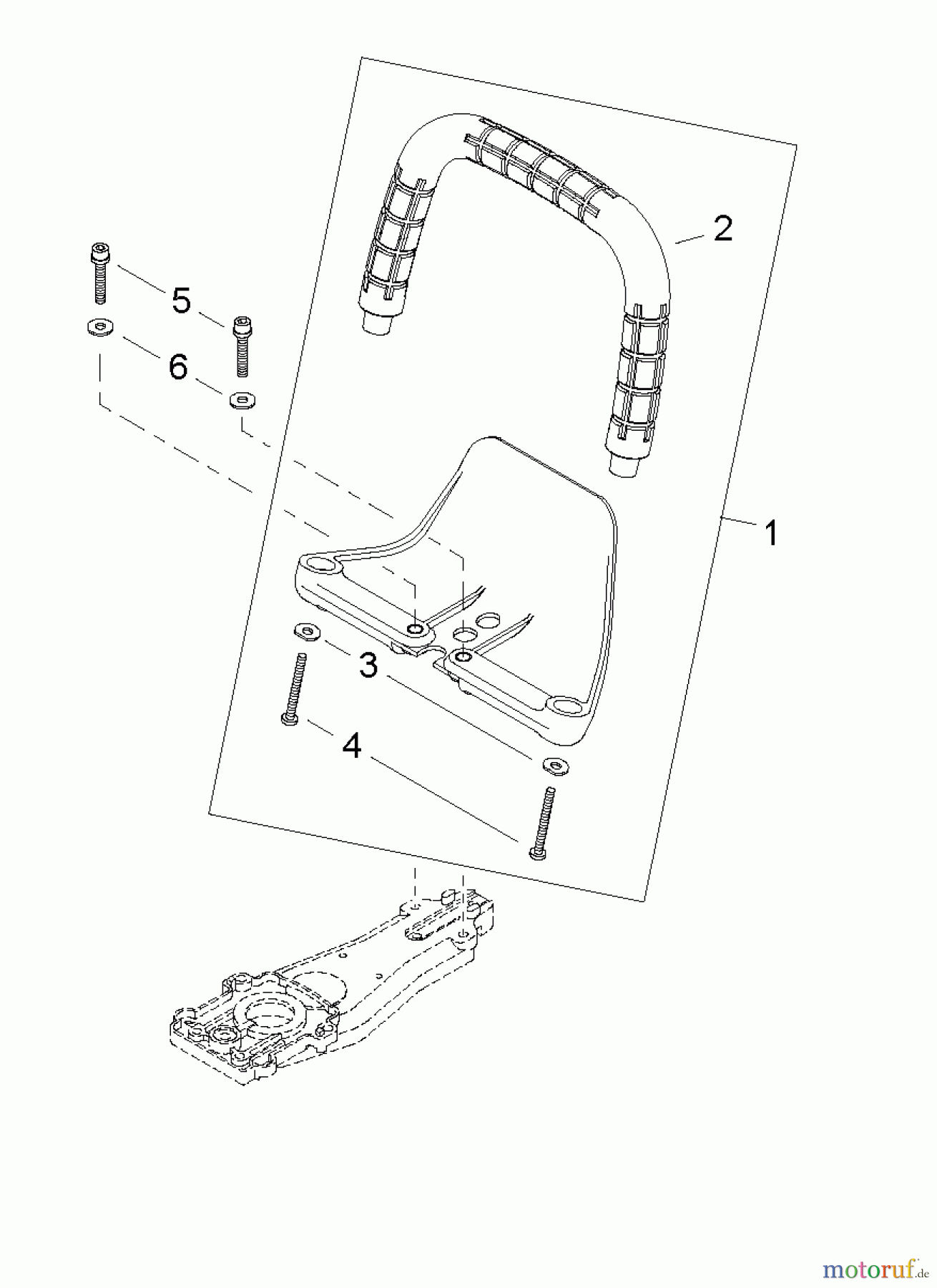  Shindaiwa Heckenscheren DH231 - Shindaiwa Hedge Trimmer, Dual-Sided, S/N: T09213001001 - T09213999999 Front Handle