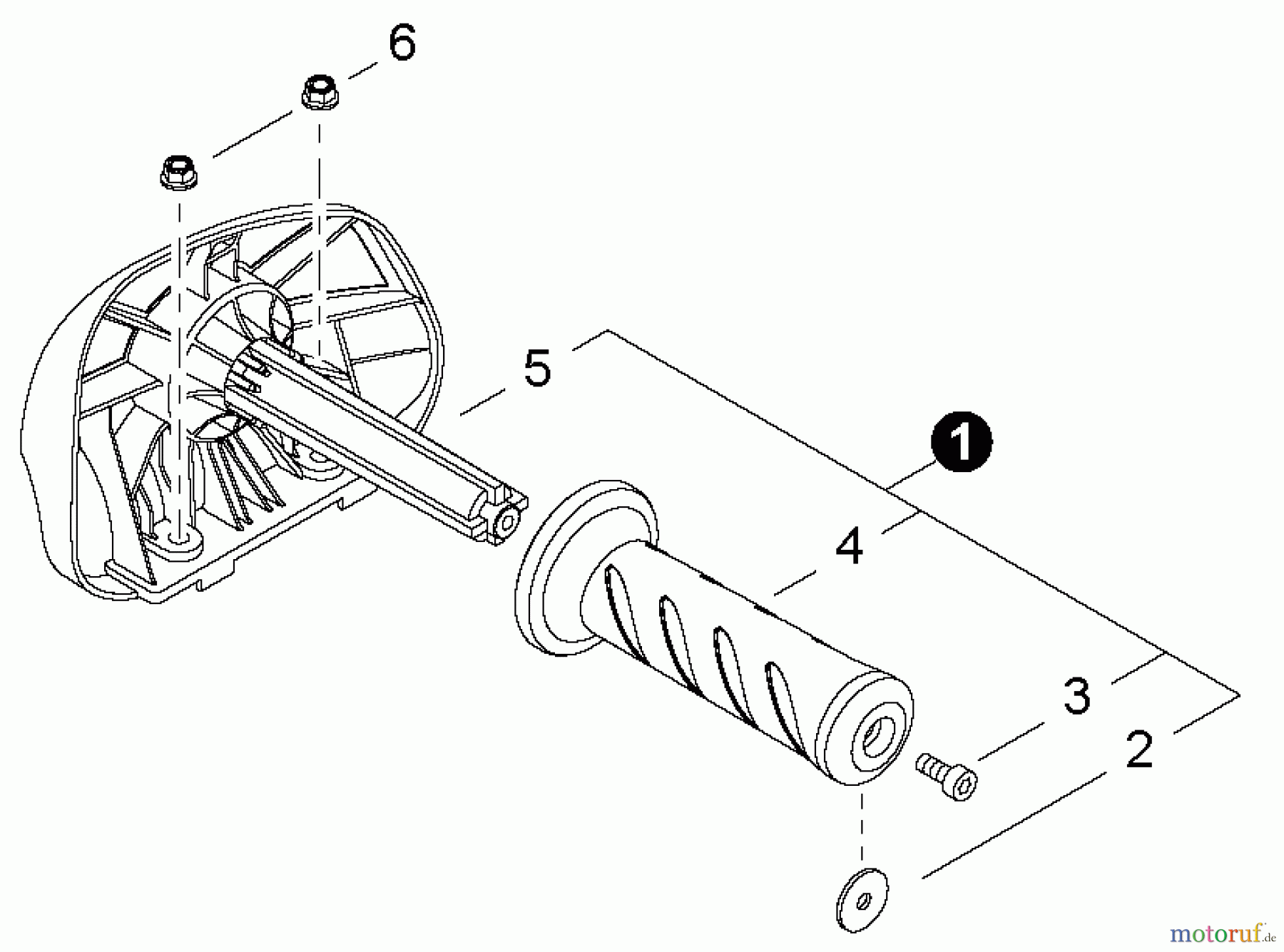  Shindaiwa Heckenscheren HT232 - Shindaiwa Hedge Trimmer, Single-Sided, S/N: T22612001001 - T22612999999 Front Handle