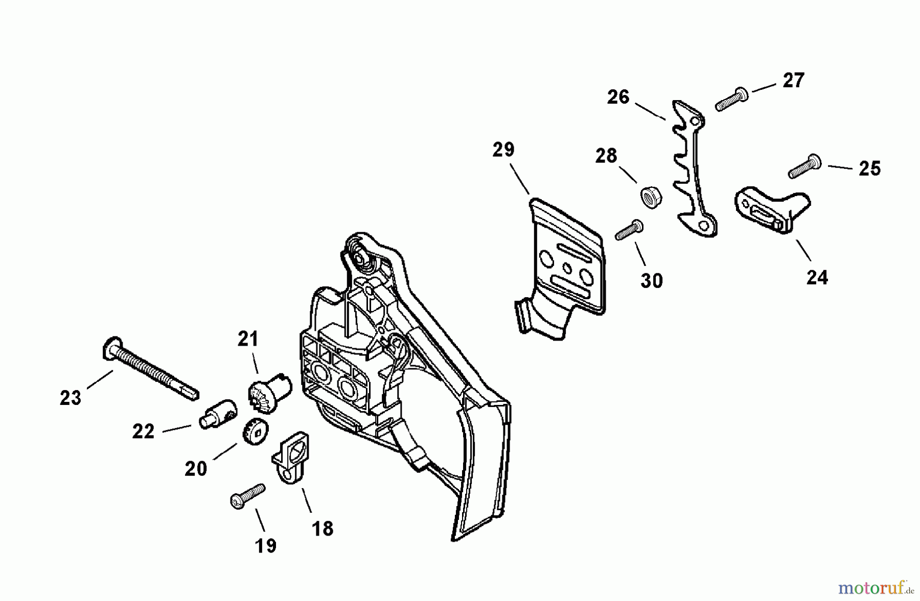  Shindaiwa Sägen, Motorsägen 326T - Shindaiwa Chainsaw Chain Tensioner / Spike Bumper