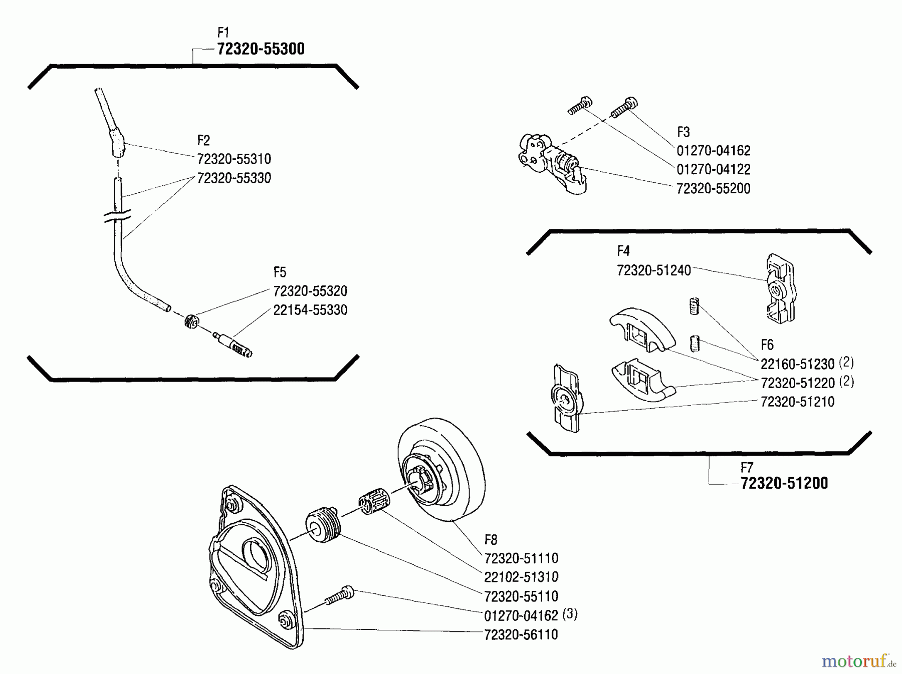  Shindaiwa Sägen, Motorsägen 357 - Shindaiwa Chainsaw Clutch Shoe