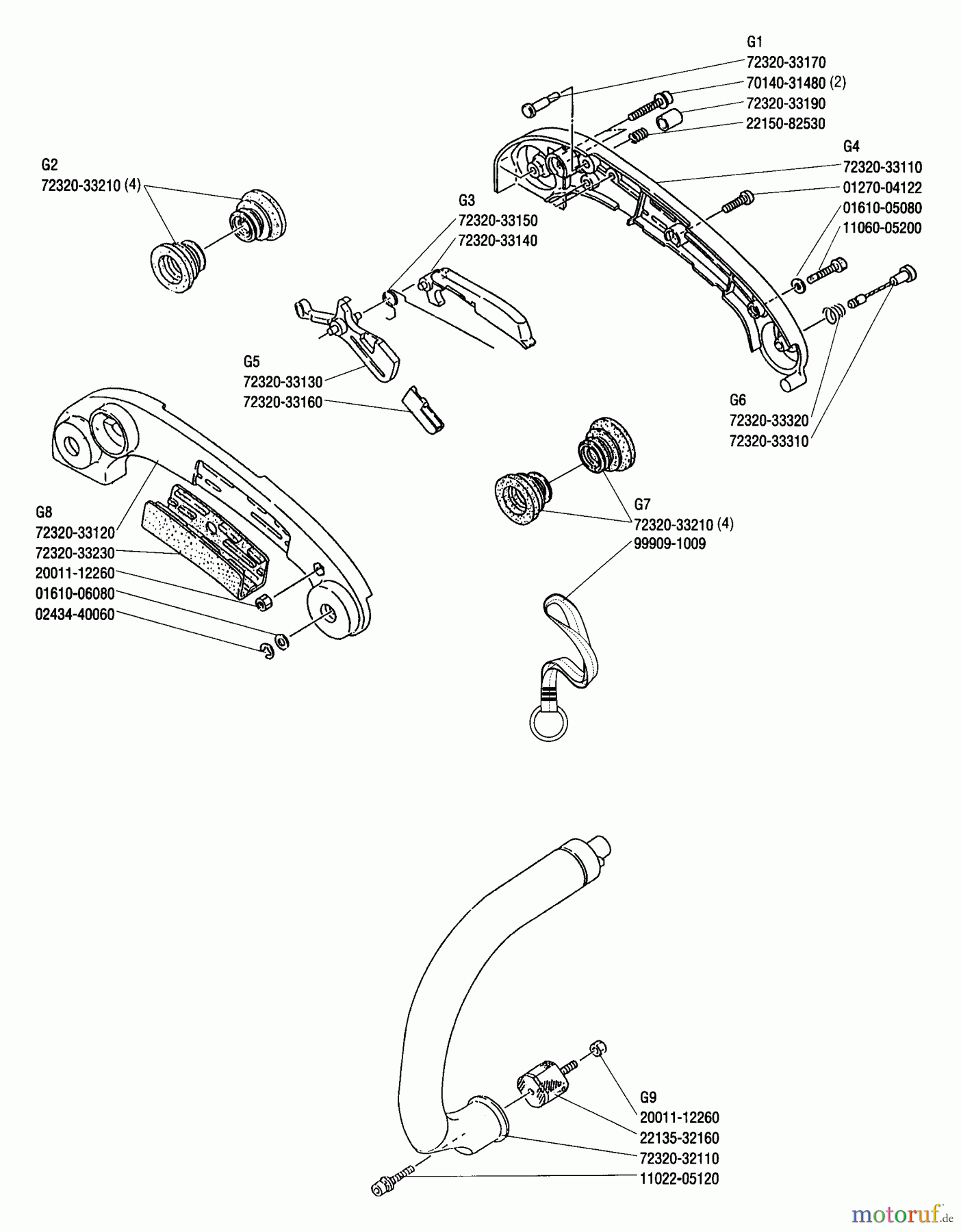  Shindaiwa Sägen, Motorsägen 357 - Shindaiwa Chainsaw Handle