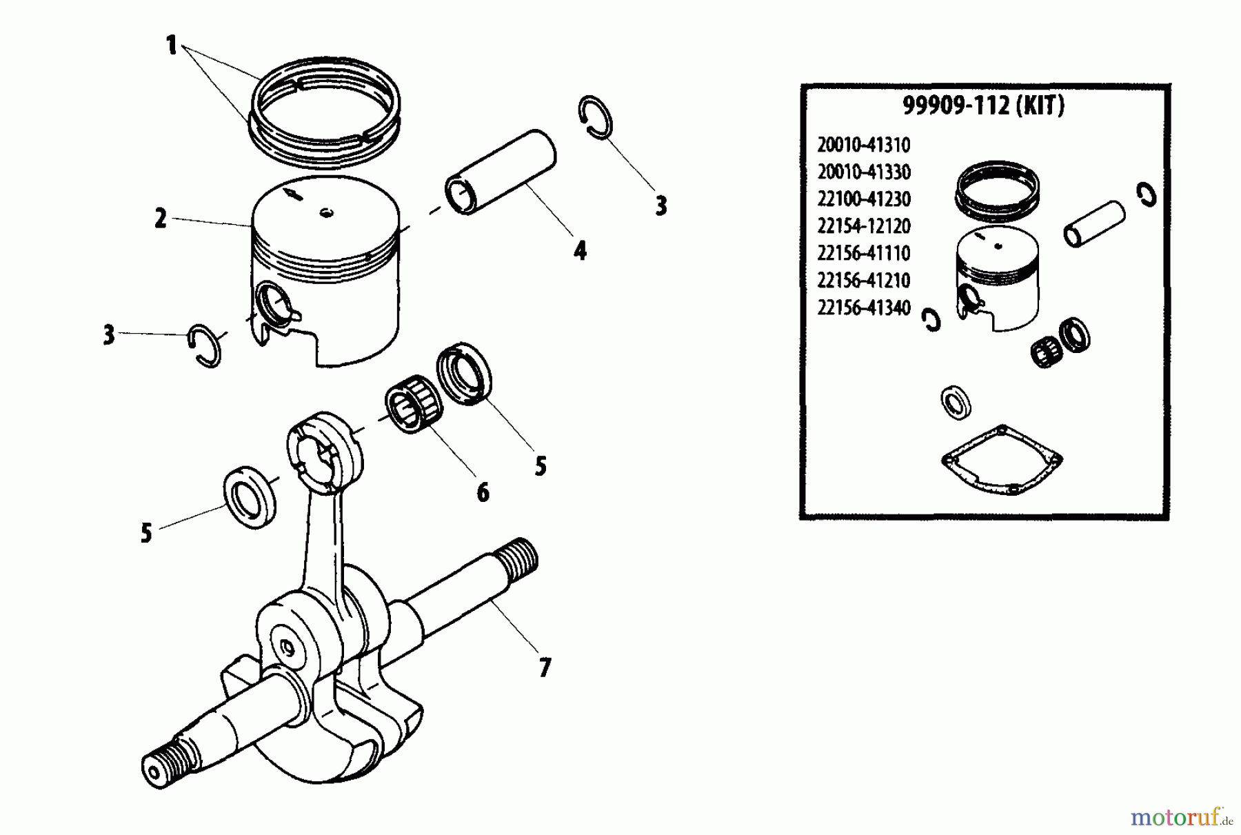  Shindaiwa Sägen, Motorsägen 360 - Shindaiwa Chainsaw Crankshaft, Piston