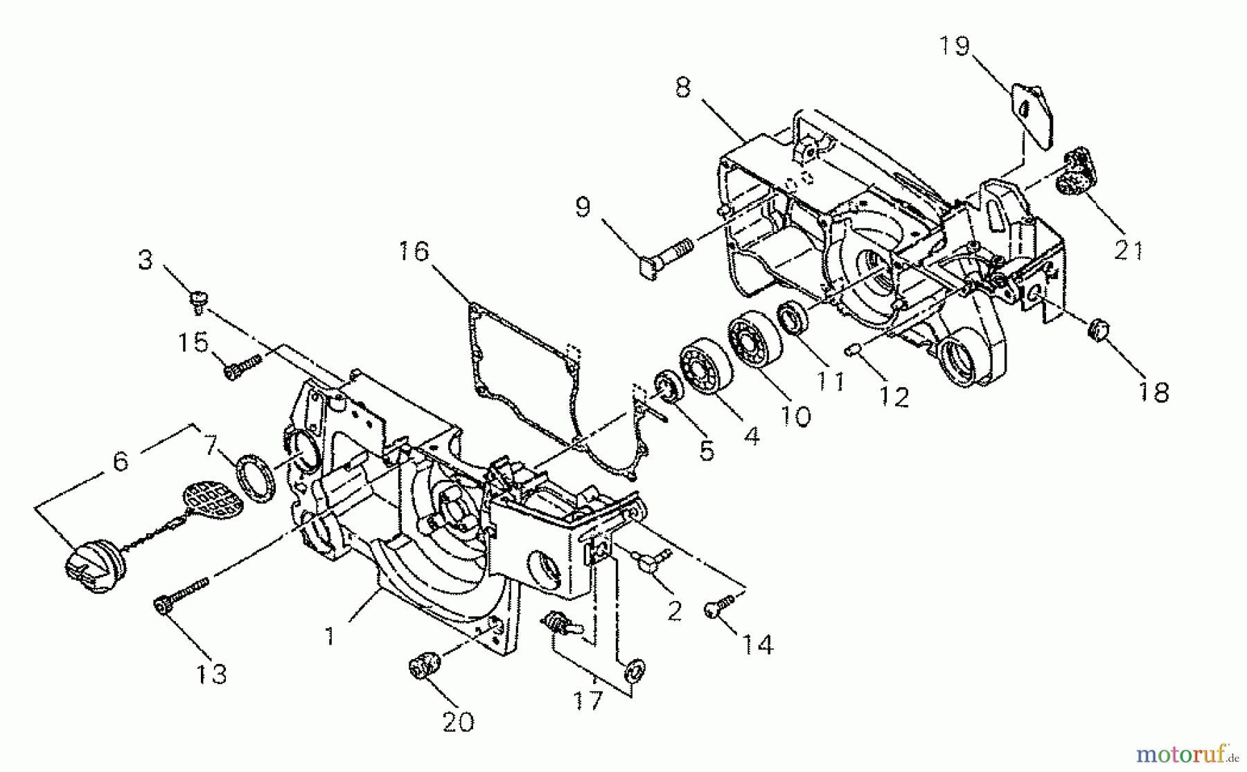  Shindaiwa Sägen, Motorsägen 400 - Shindaiwa Chainsaw Crankcase Components