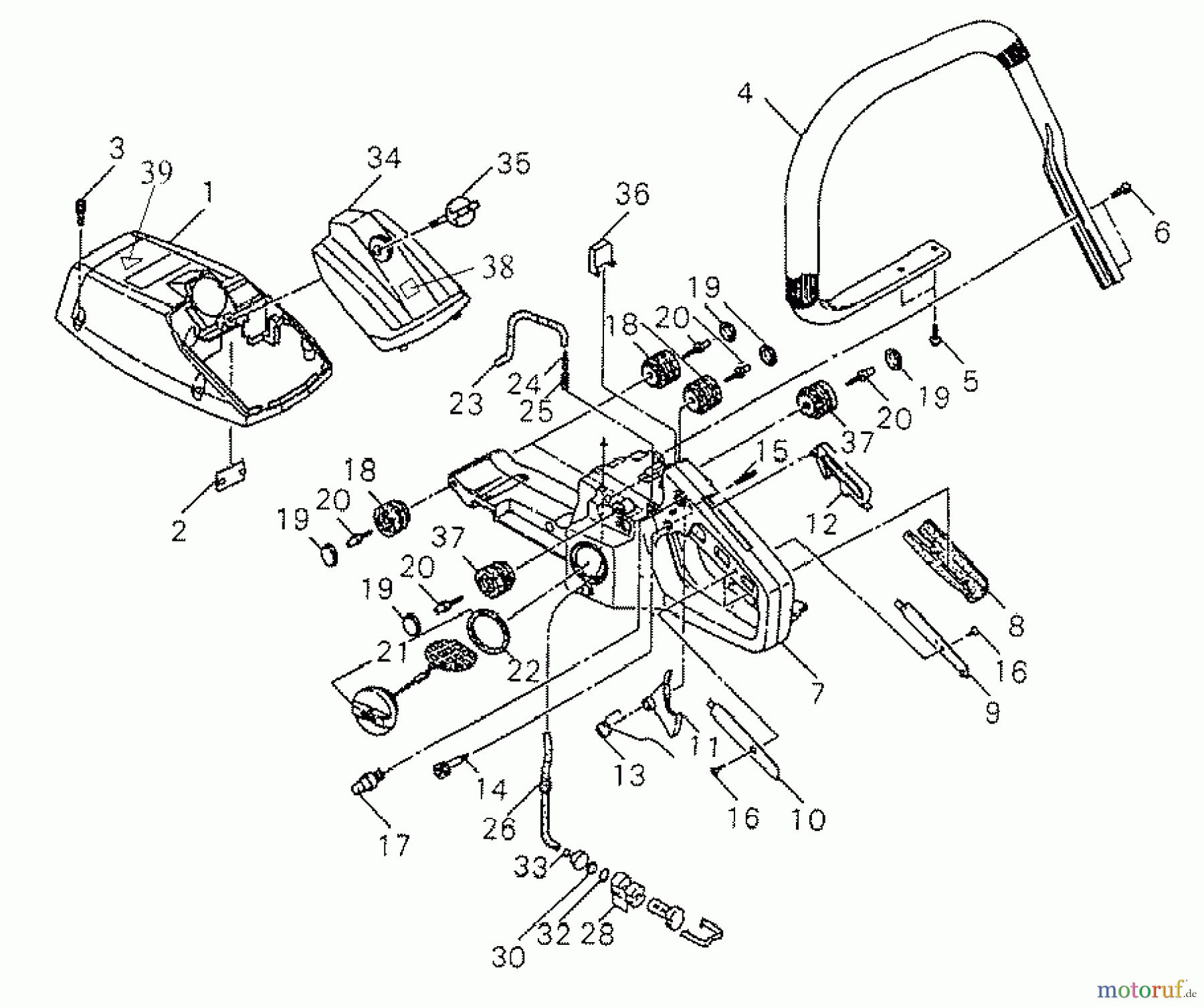  Shindaiwa Sägen, Motorsägen 400 - Shindaiwa Chainsaw Cylinder Cover