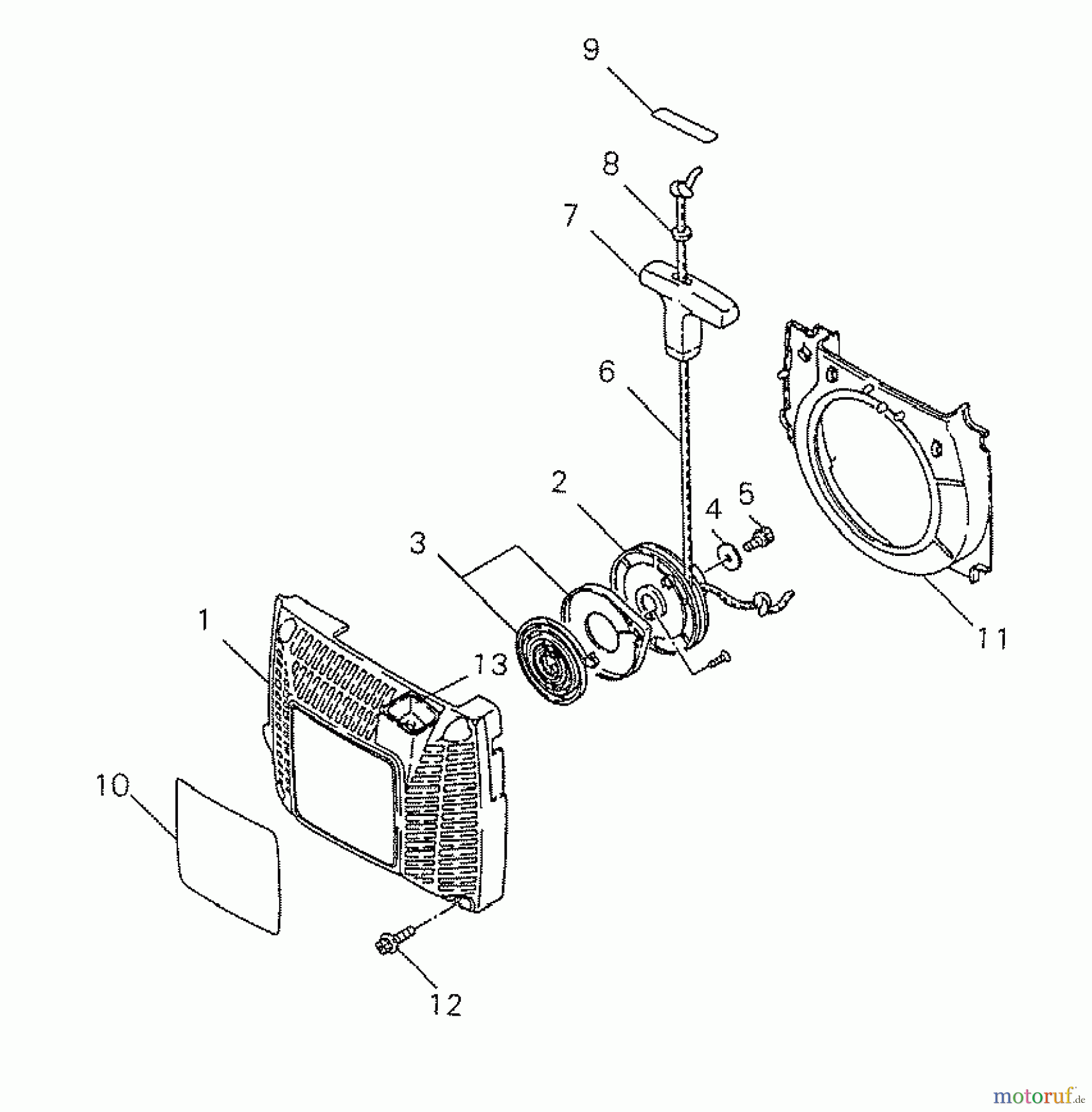  Shindaiwa Sägen, Motorsägen 400 - Shindaiwa Chainsaw Starter Sub Asy