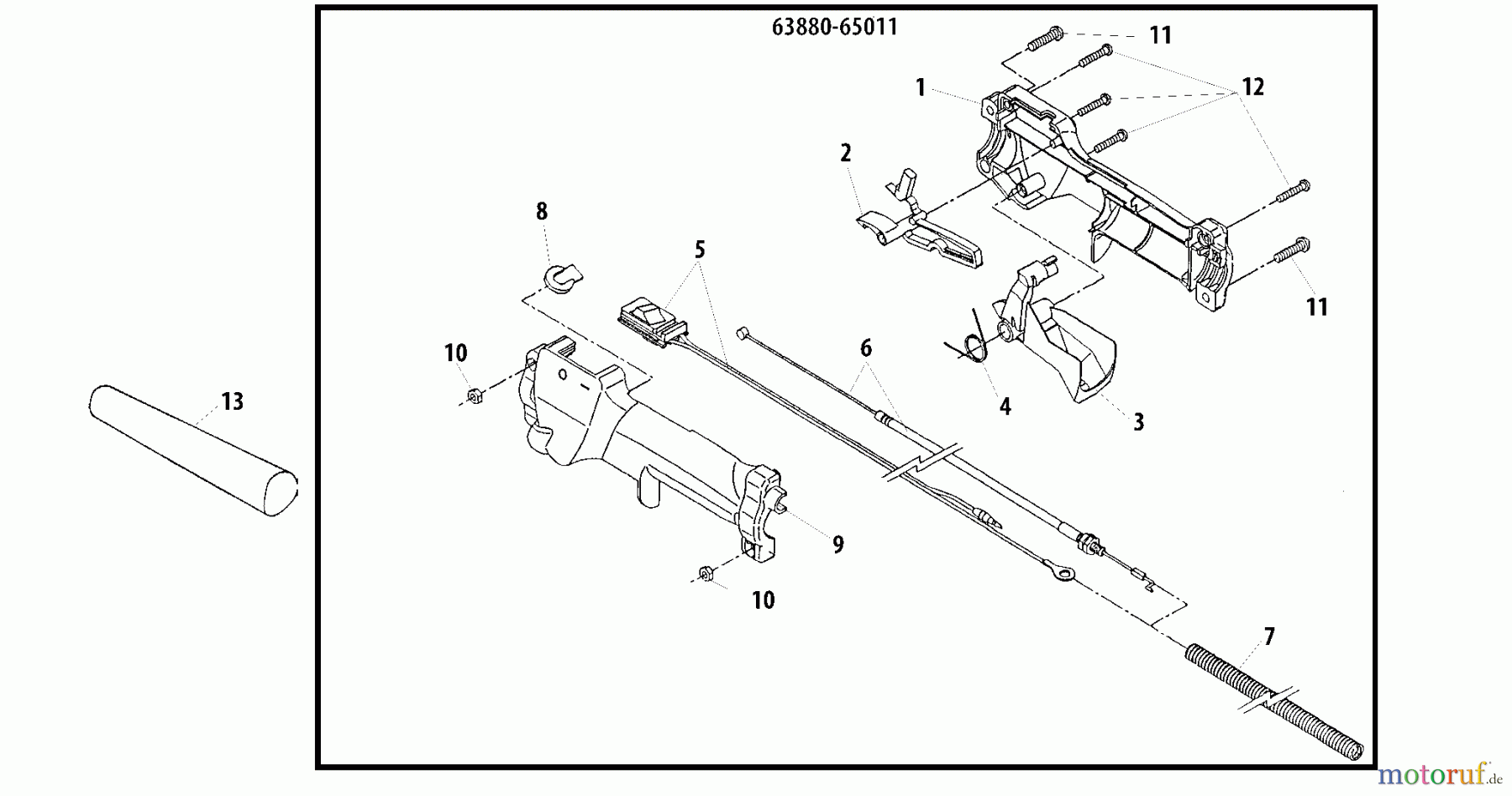  Shindaiwa Hochentanster P231 - Shindaiwa Pole Saw / Pruner Throttle Lever