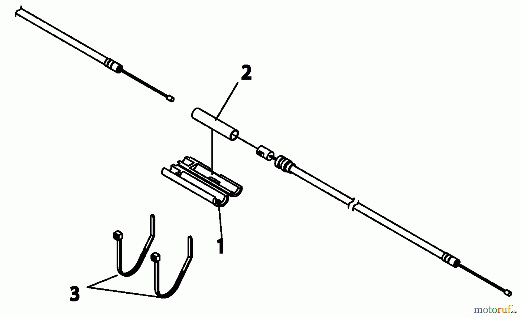  Shindaiwa Trimmer, Faden / Bürste B530 - Shindaiwa String Trimmer / Brush Cutter, S/N: 20009784 - 20011623 Connector Tube