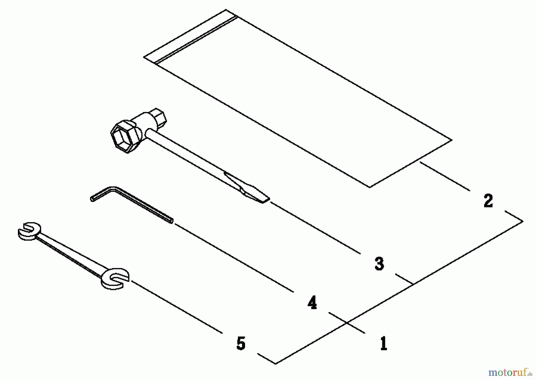  Shindaiwa Trimmer, Faden / Bürste C230 - Shindaiwa String Trimmer / Brush Cutter, S/N: 36005611 - 36009050 Tool Set