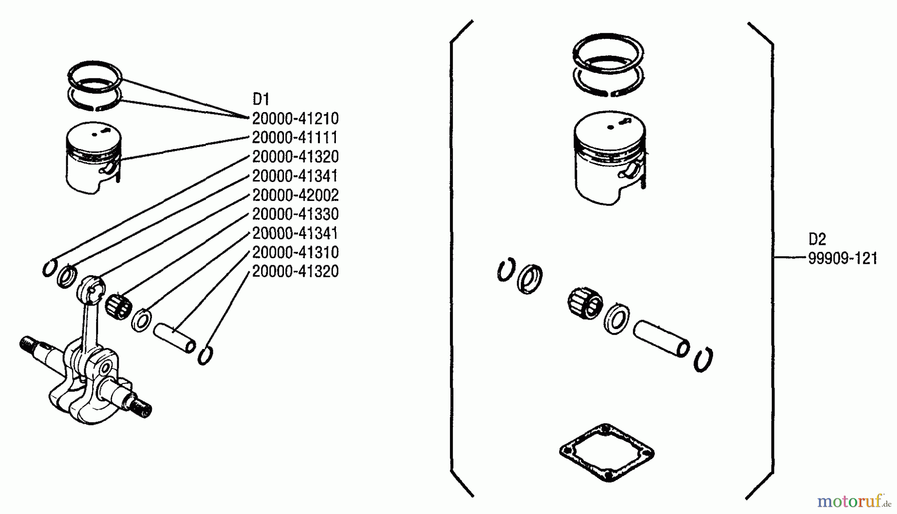  Shindaiwa Wasserpumpen GP25 - Shindaiwa Water Pump Piston Assembly