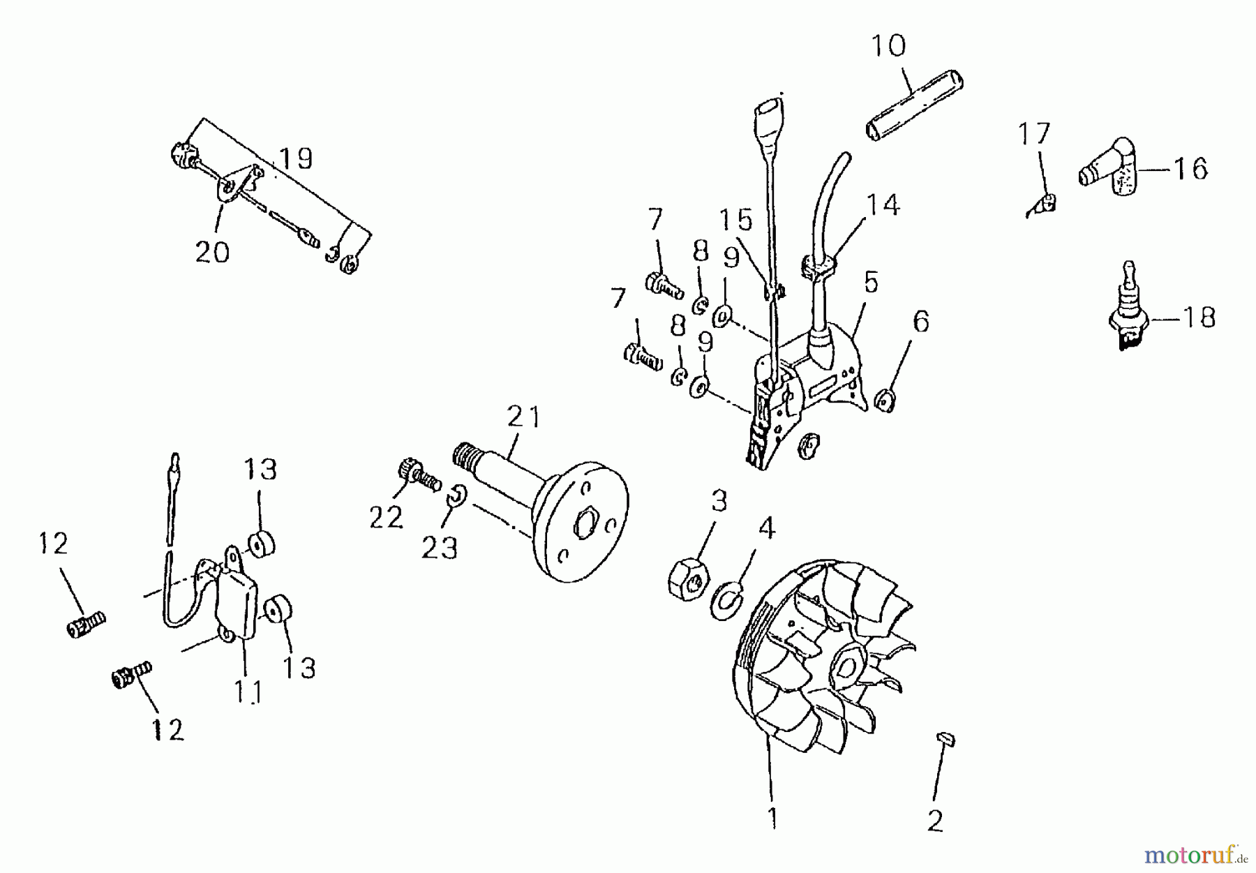  Shindaiwa Wasserpumpen GP450 - Shindaiwa Water Pump Rotor Assembly