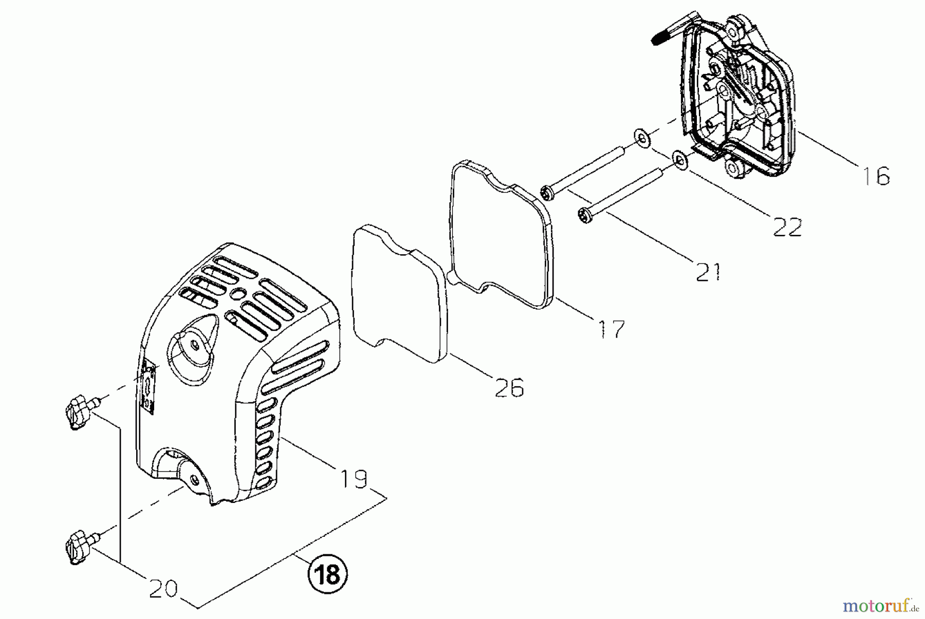  Shindaiwa Bläser / Sauger / Häcksler / Mulchgeräte EB2510 - Shindaiwa Hand Held Blower Cleaner Assembly (2)