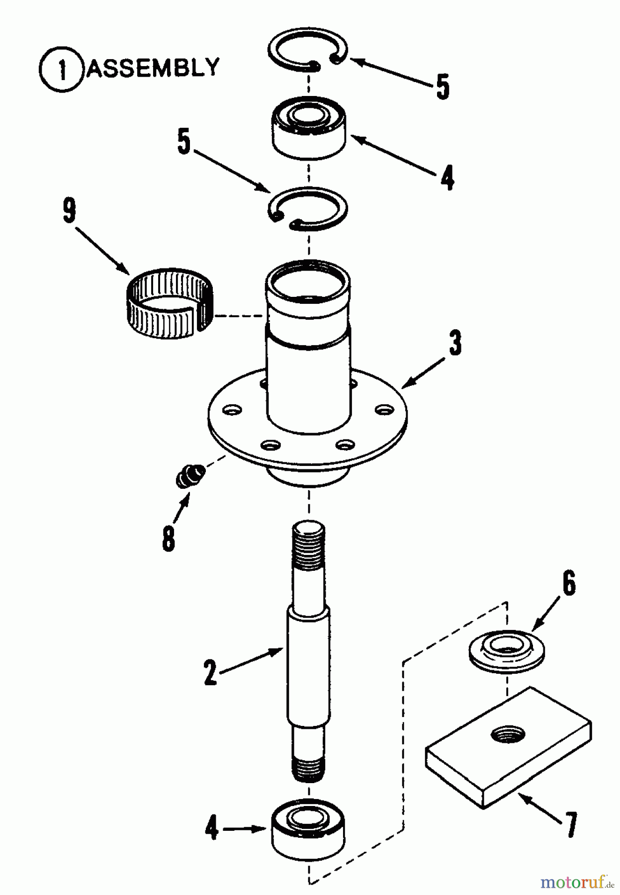  Snapper Zubehör. Rasenmäher 7060947 - Snapper Bag N-Wagon, 30 Bushel LT16001 16 HP Disc Drive Tractor Series 1 Spindle Assembly (48