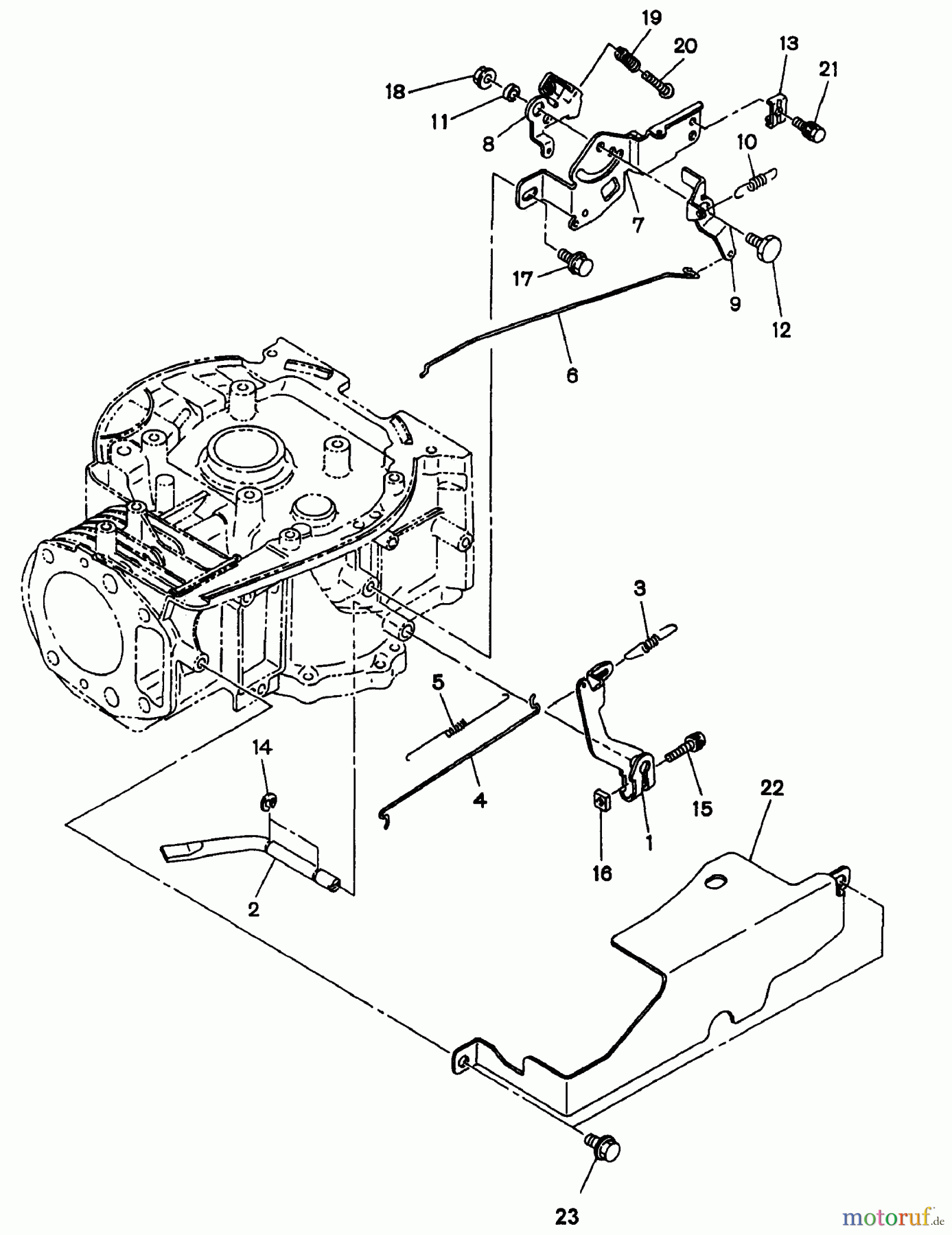  Snapper Motoren WO1-180V - Snapper 6.5 HP OHV Robin Engine, 4-Cycle Governor, Operation