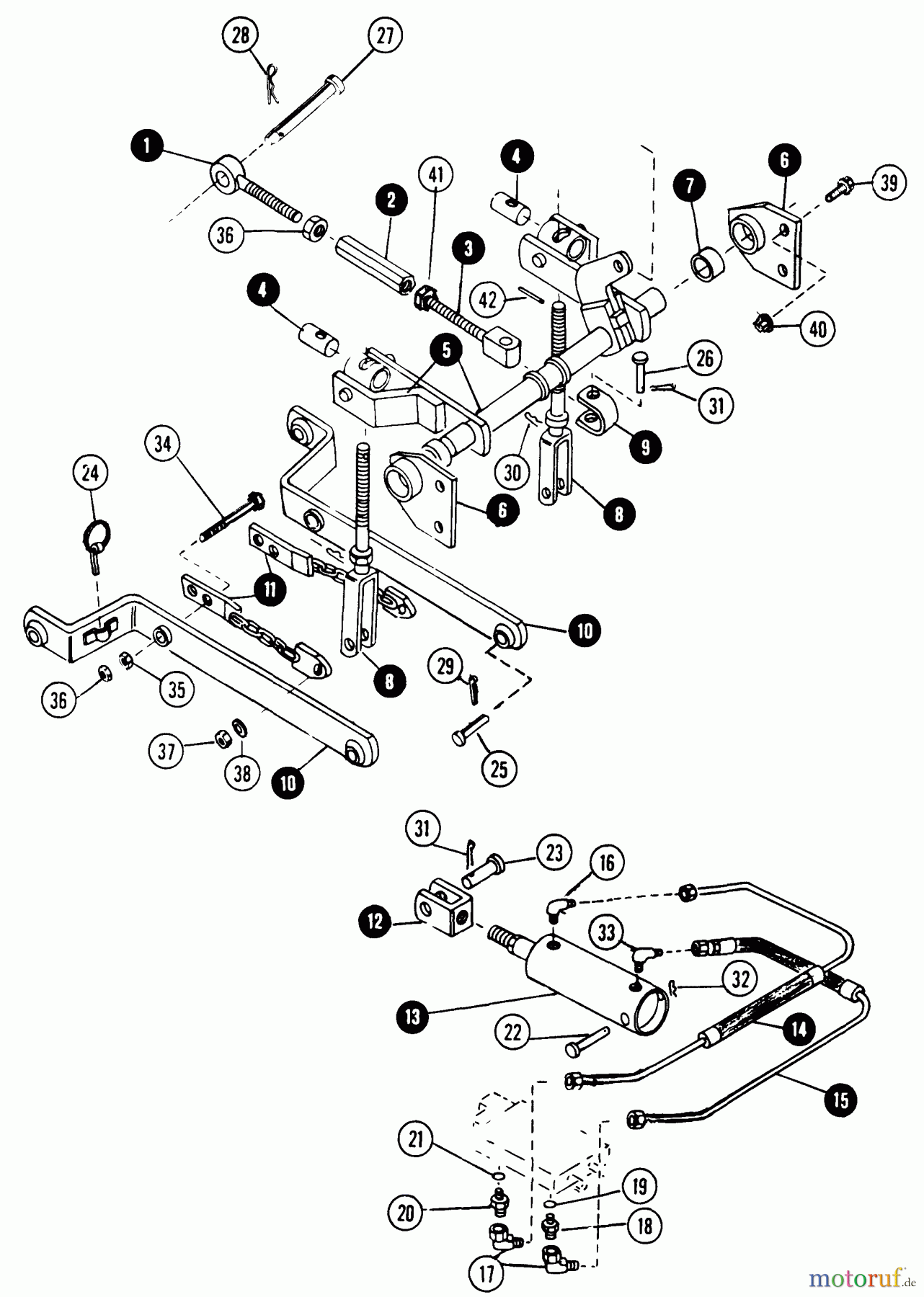  Snapper Rasen- und Gartentraktoren 1855A (80928) - Snapper 18 HP Garden Tractor, Twin Cylinder Hydro Drive, MF Series 3-Point Hitch