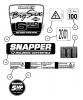 Snapper 215012 - 21" Walk-Behind Mower, 5 HP, Steel Deck, Series 12 Spareparts Decals (Part 2)