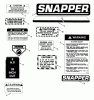 Snapper 28088B - 28" Rear-Engine Rider, 8 HP, Series 8 Spareparts Decals