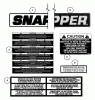 Snapper M300921B (84578) - 30" Rear-Engine Rider, 9 HP, M Series 21 Spareparts Decals (Part 1)