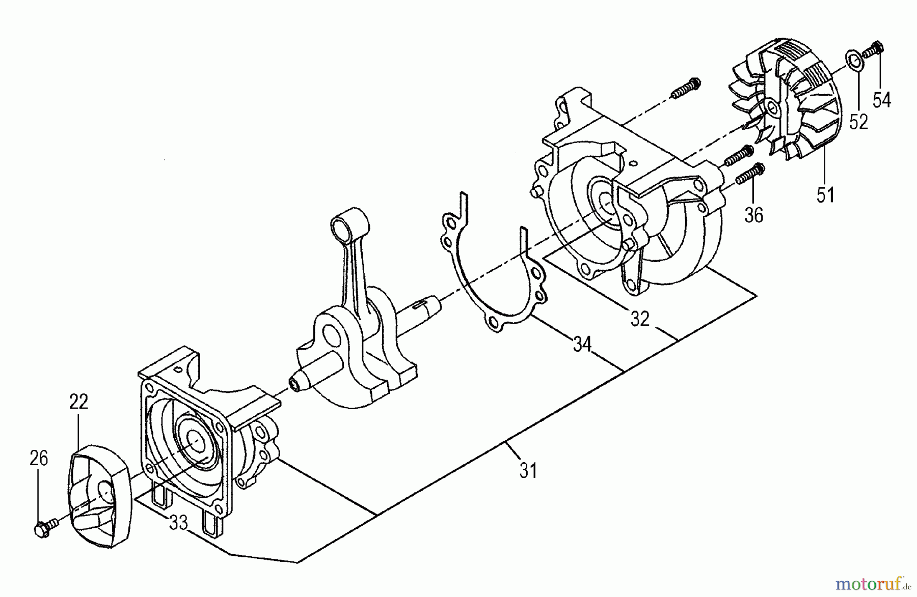  Tanaka Sonstiges Moby - Tanaka X 25cc PowerBoard Starter Pawl, Flywheel, Crankcase