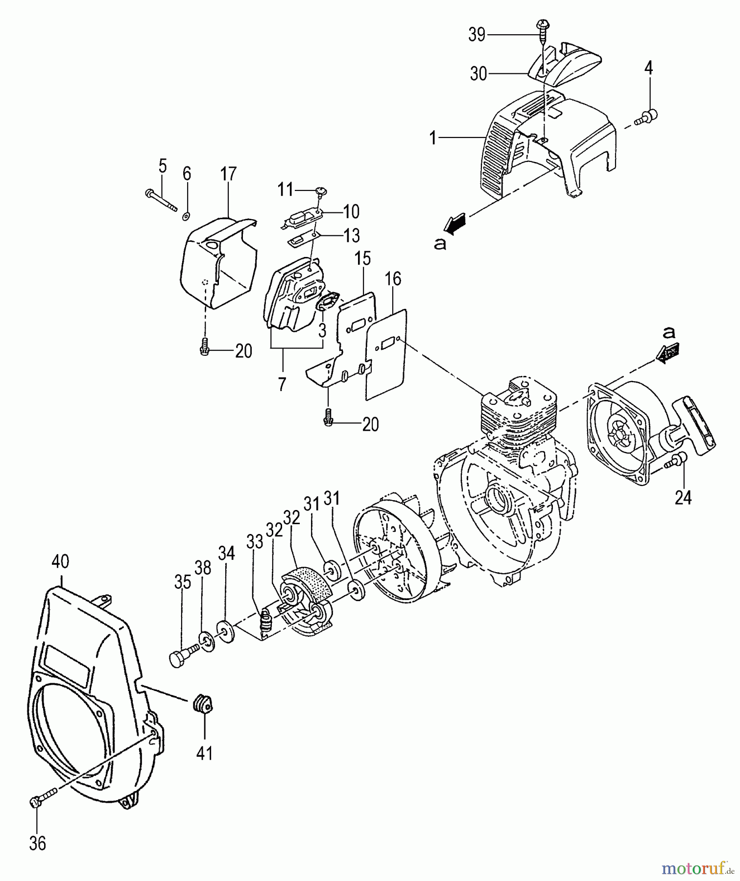  Tanaka Sonstiges Moby - Tanaka X 26cc PowerBoard Clutch, Muffler, Engine Cover