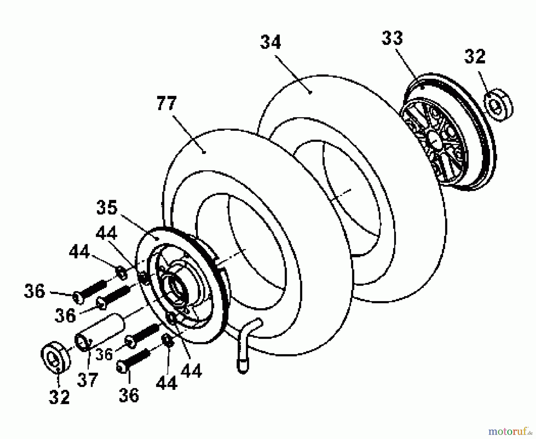  Tanaka Sonstiges Moby - Tanaka X 26cc PowerBoard Front Wheel