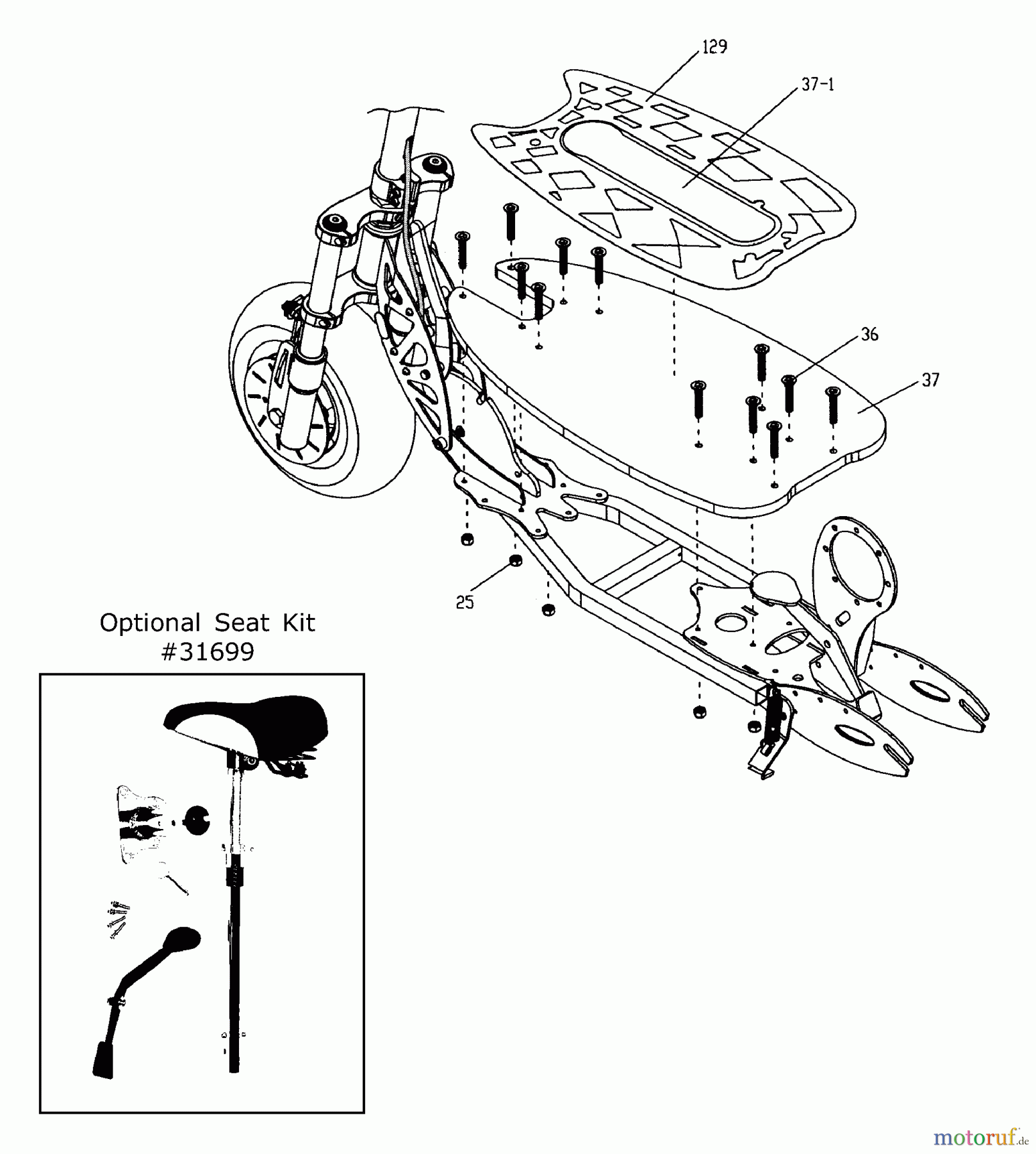  Tanaka Sonstiges TPB-350GX - Tanaka 35cc PowerBoard Deck, Deck Tape & Mounting Hardware