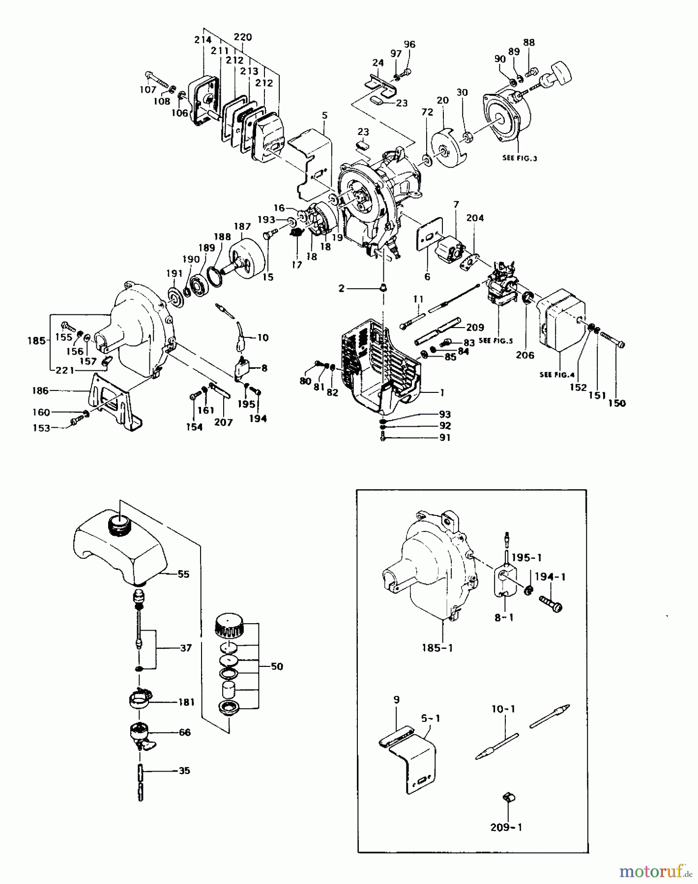  Tanaka Trimmer, Motorsensen TBC-202 - Tanaka Trimmer / Brush Cutter Engine Components