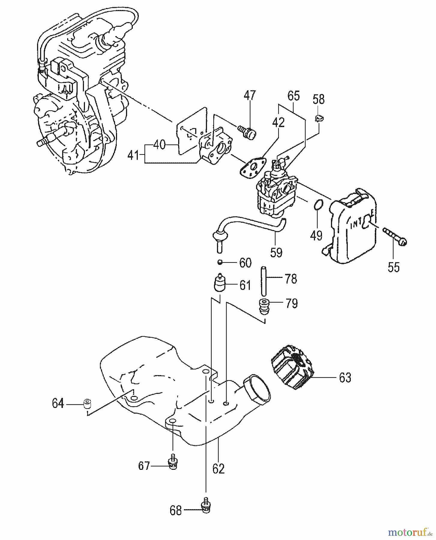  Tanaka Trimmer, Motorsensen TBC-225C - Tanaka Grass Trimmer Fuel System