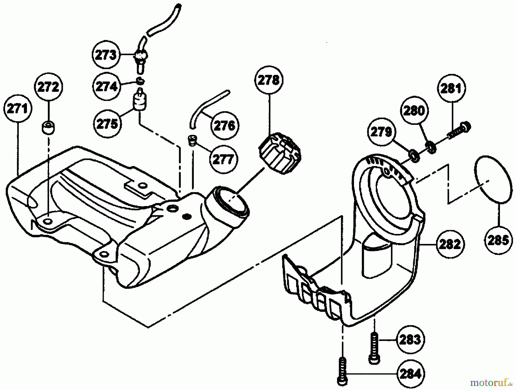  Tanaka Trimmer, Motorsensen TBC-240PFCS - Tanaka Grass Trimmer Fuel Tank