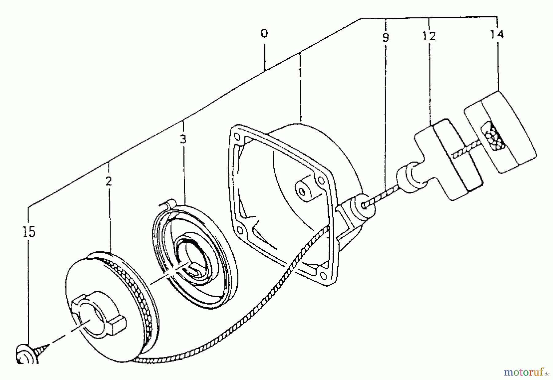  Tanaka Trimmer, Motorsensen TBC-4110 - Tanaka Brush Cutter Recoil Starter