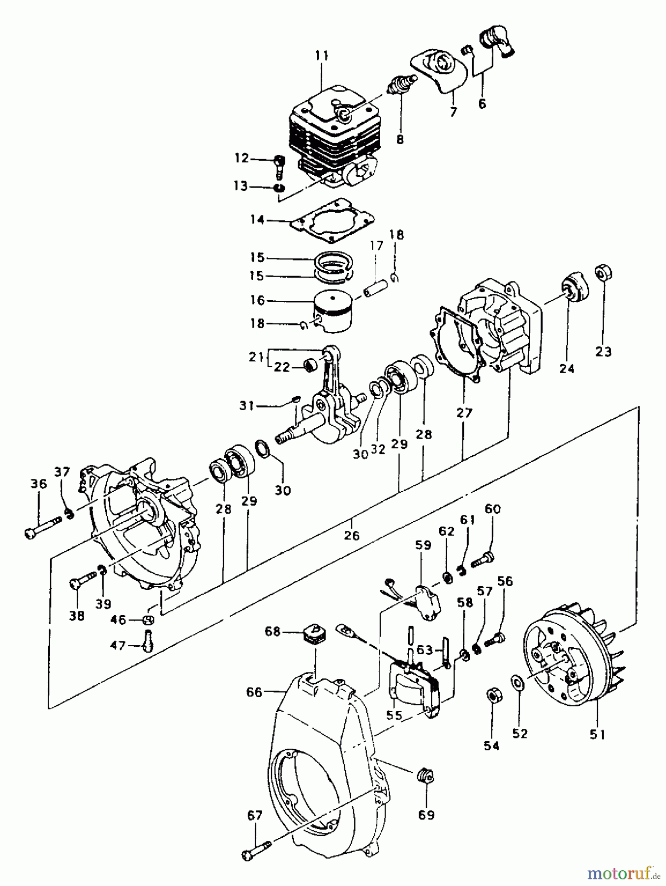  Tanaka Trimmer, Motorsensen TBC-422C - Tanaka Brush Cutter Engine