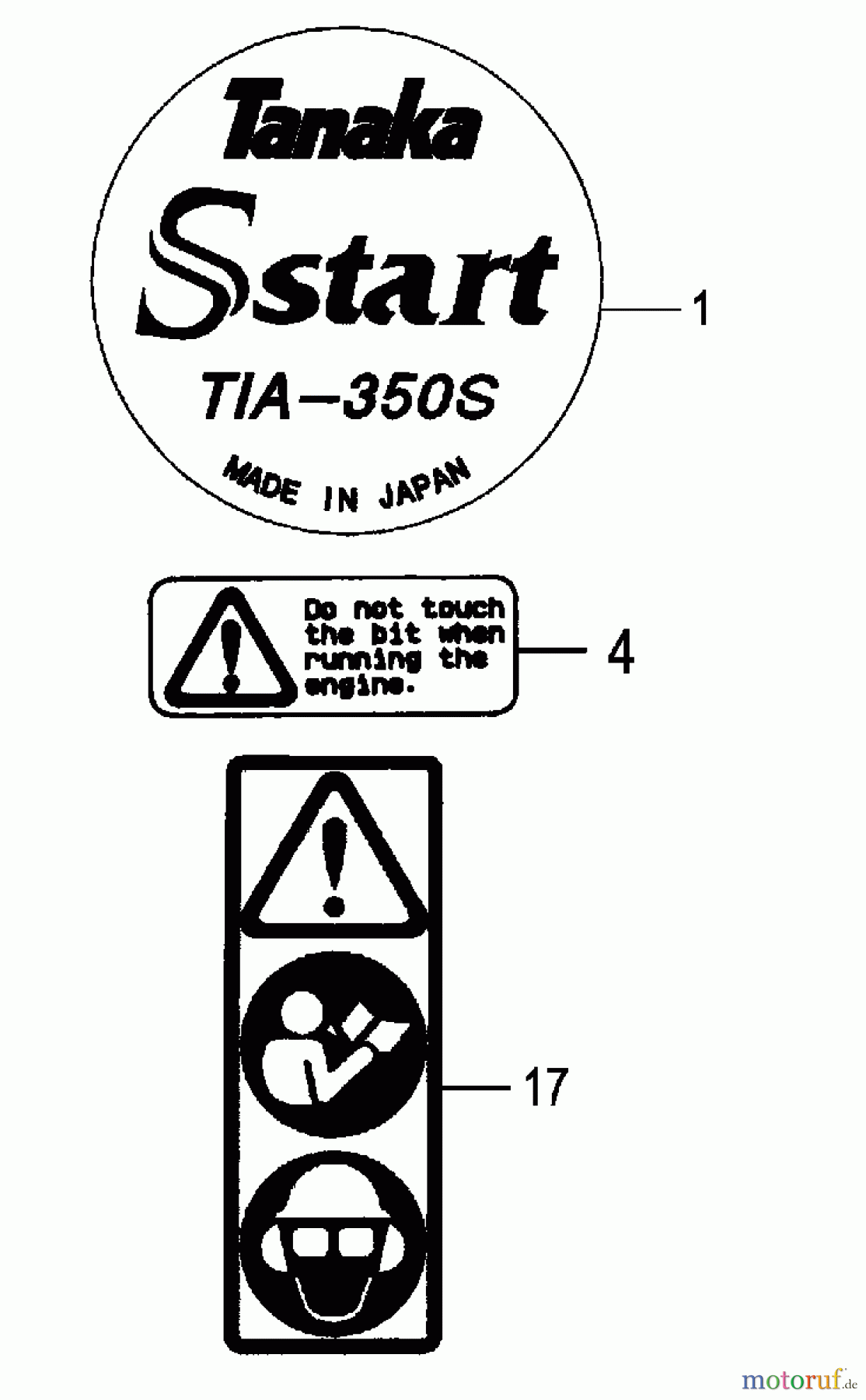  Tanaka Erdbohrer TIA-350S - Tanaka One Man Earth Auger Tools