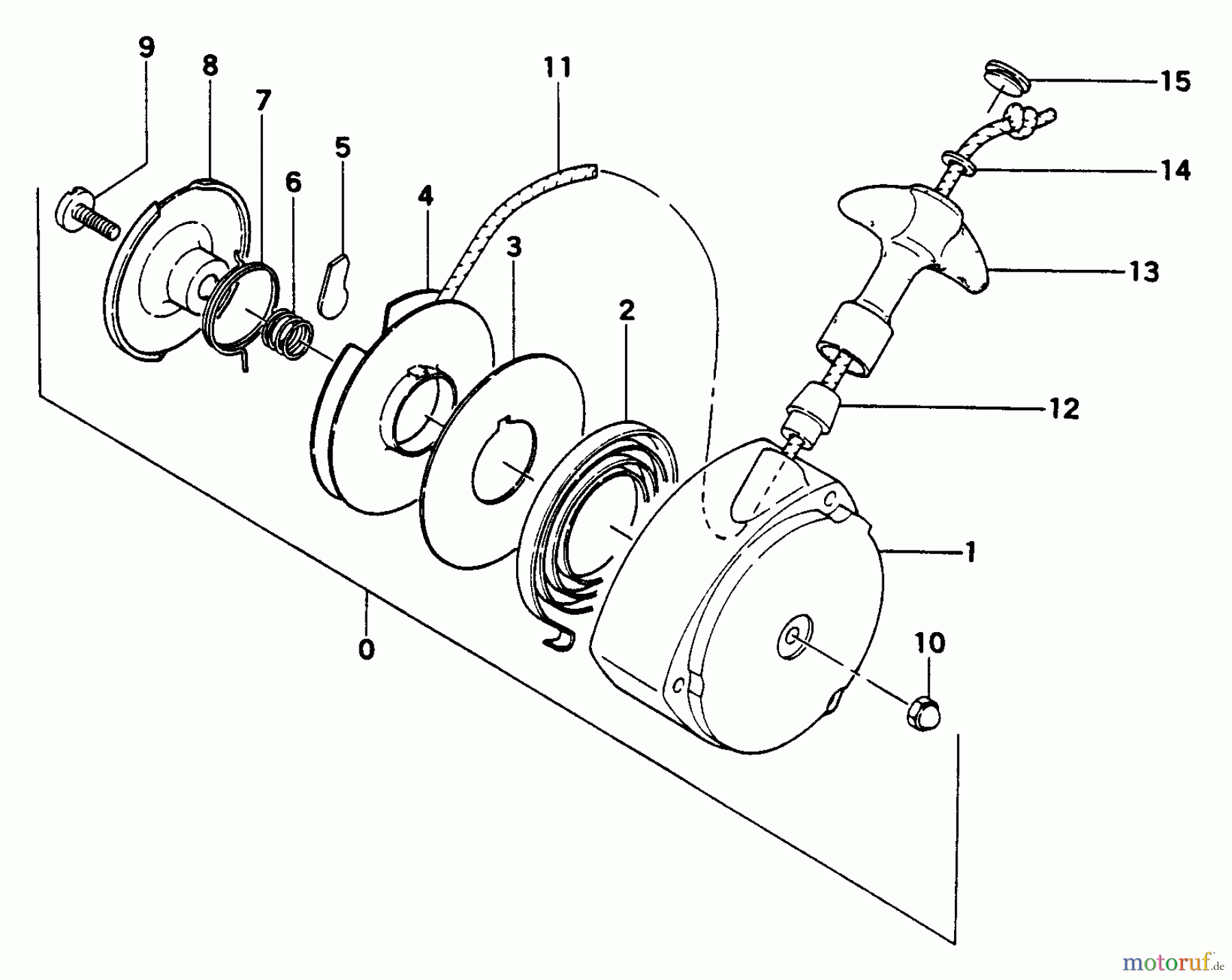  Tanaka Stromerzeuger DEG-600 - Tanaka Portable Generator Recoil Starter