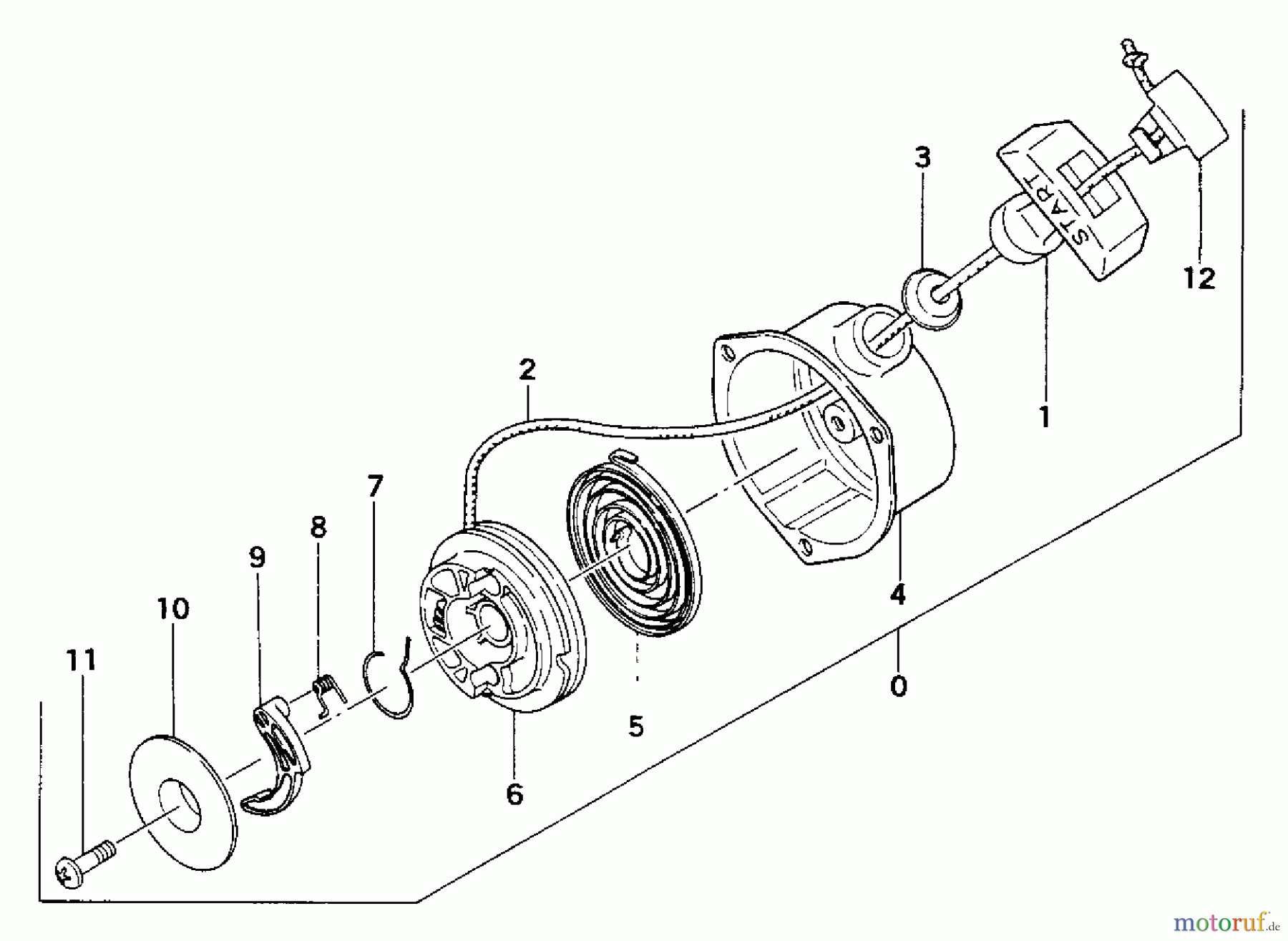  Tanaka Heckenscheeren THT-162 - Tanaka Hedge Trimmer Recoil Starter