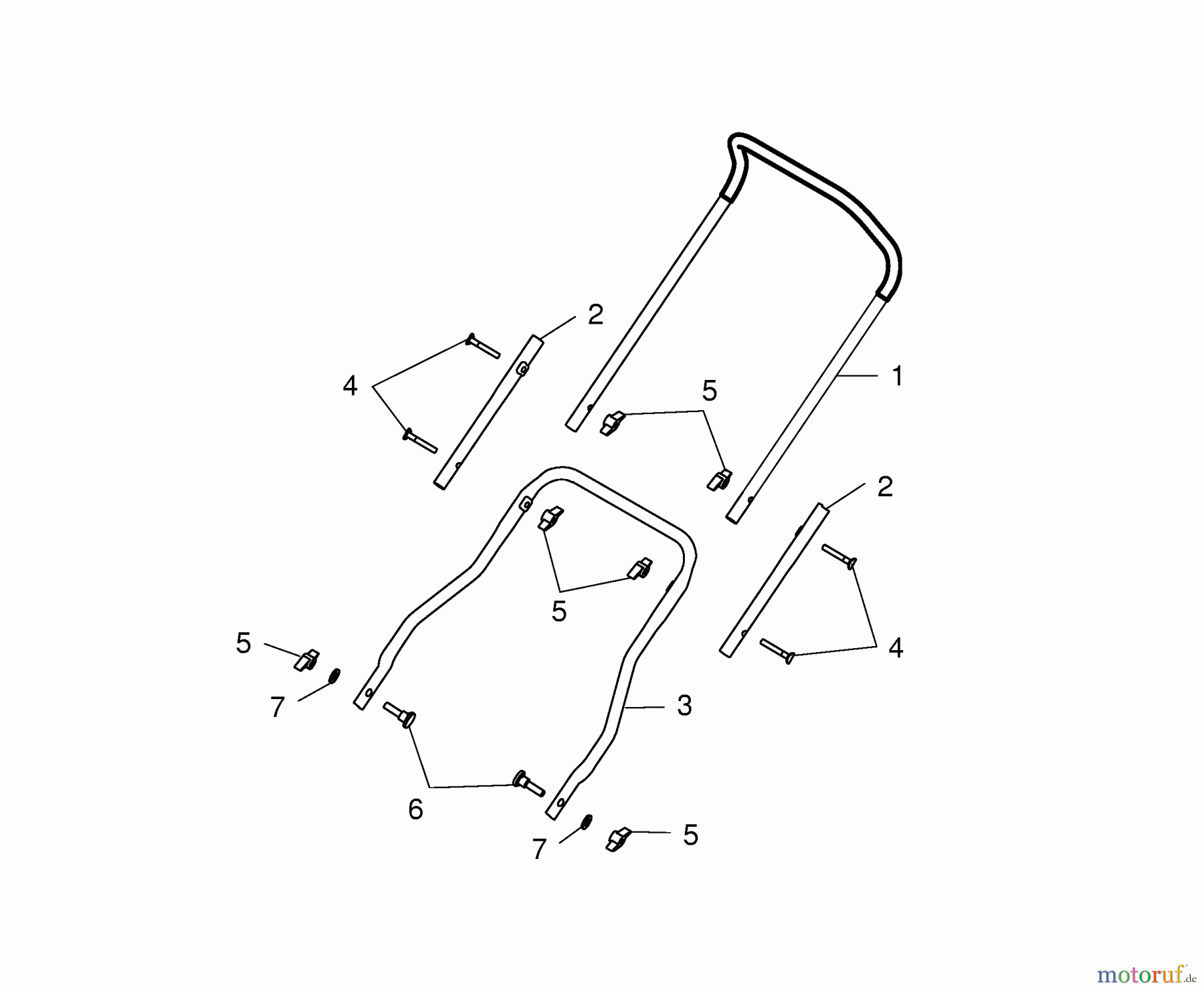  Wolf-Garten Spindle mower TC 32 M 3628000 Series A  (2004) Handle