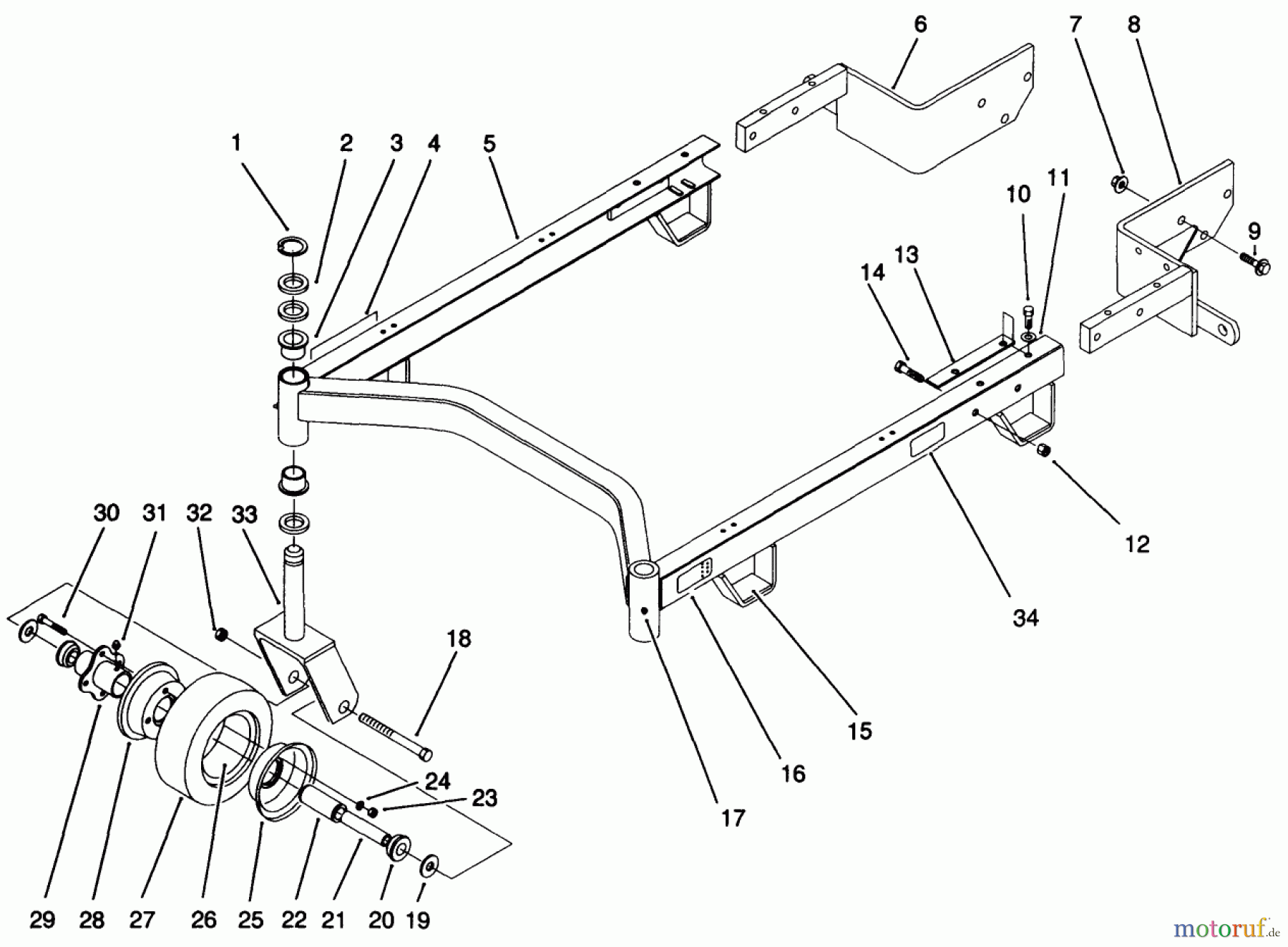  Toro Neu Mowers, Deck Assembly Only 30148 - Toro 48